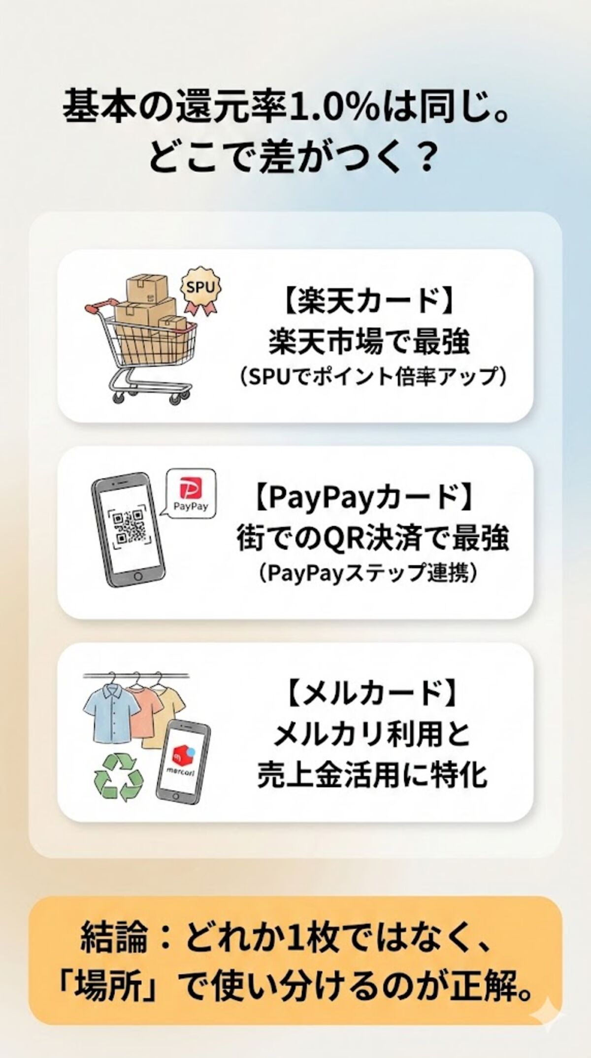 他社カードとの比較