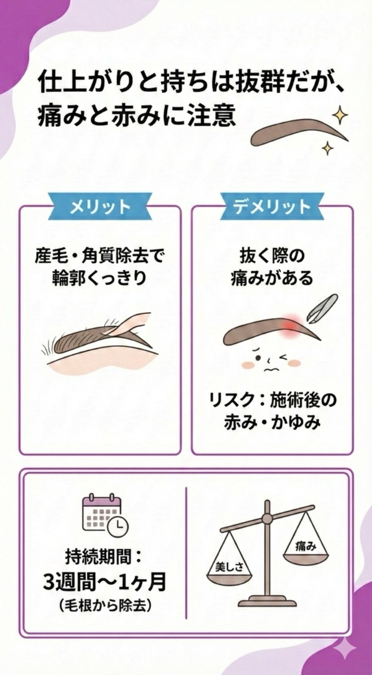 眉毛ワックスのメリット・デメリット