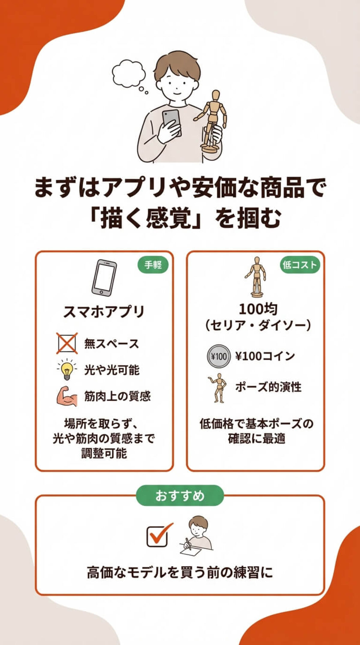 手軽に試せるアプリや100均アイテム