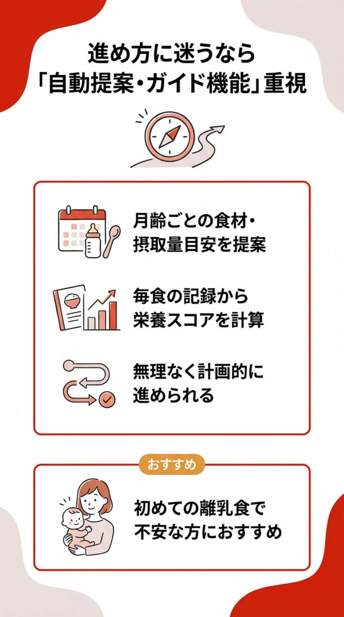 選び方4：スケジュールと栄養管理