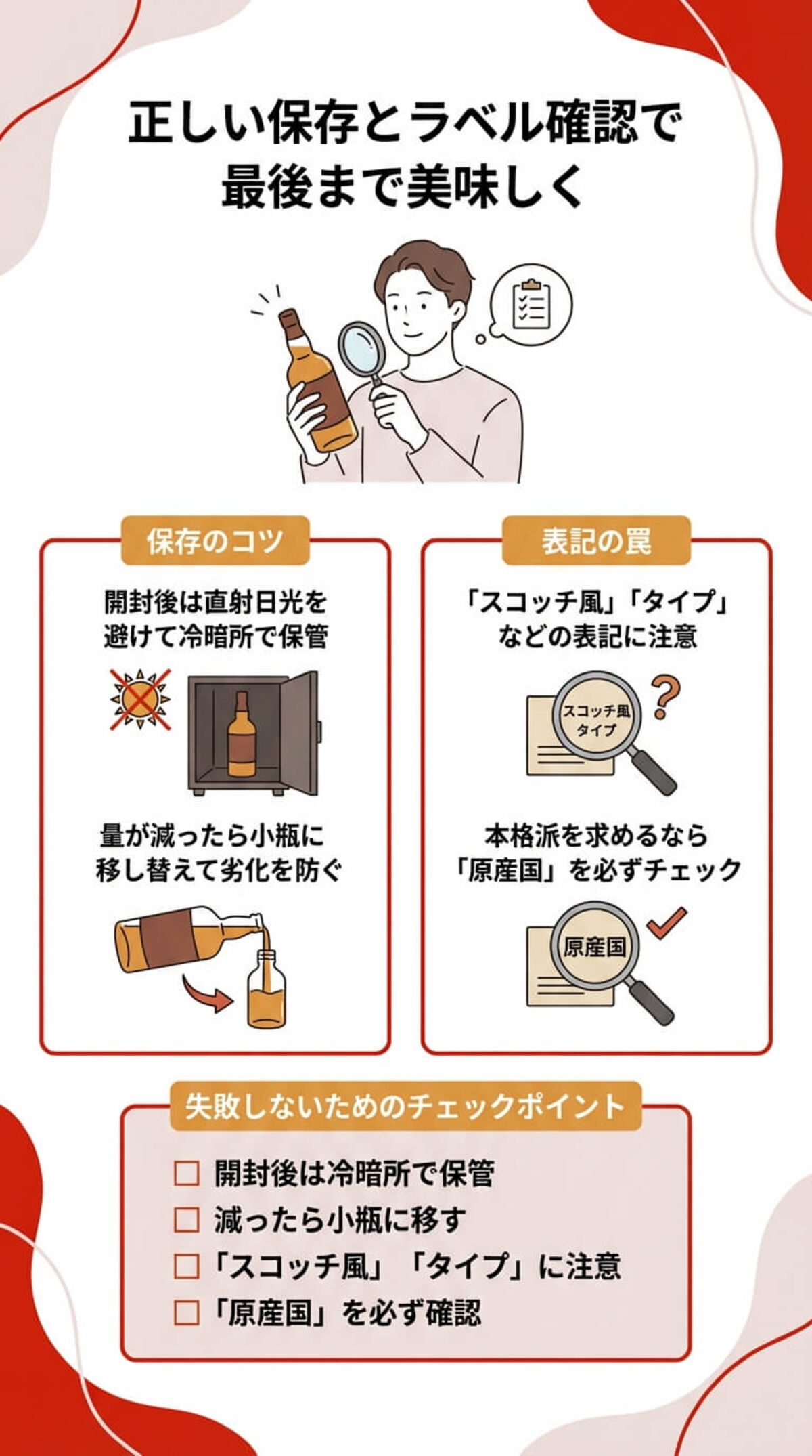 安さの落とし穴と表記の確認