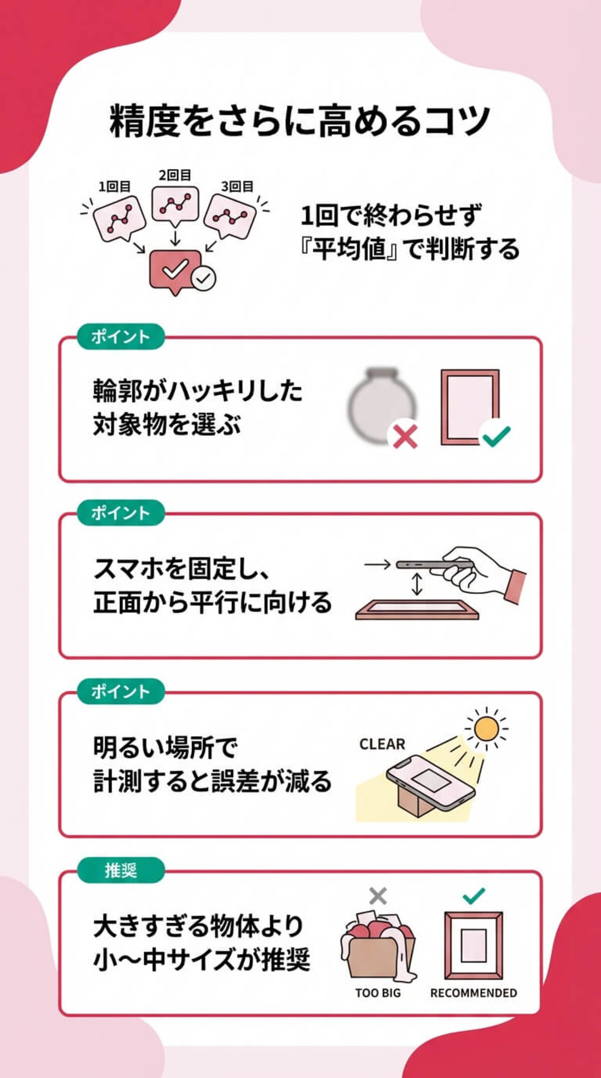 精度をさらに高めるコツ