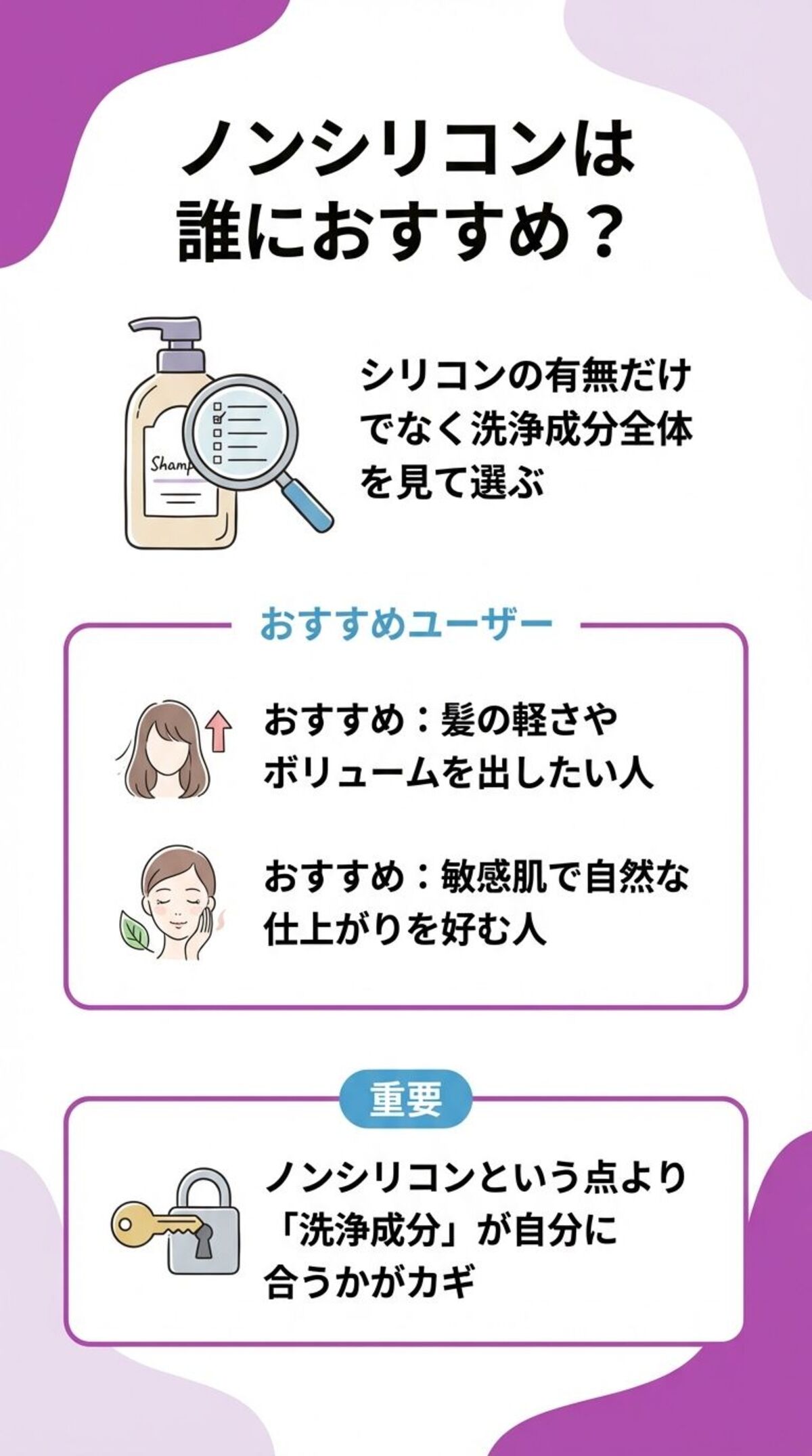 ノンシリコンのおすすめ