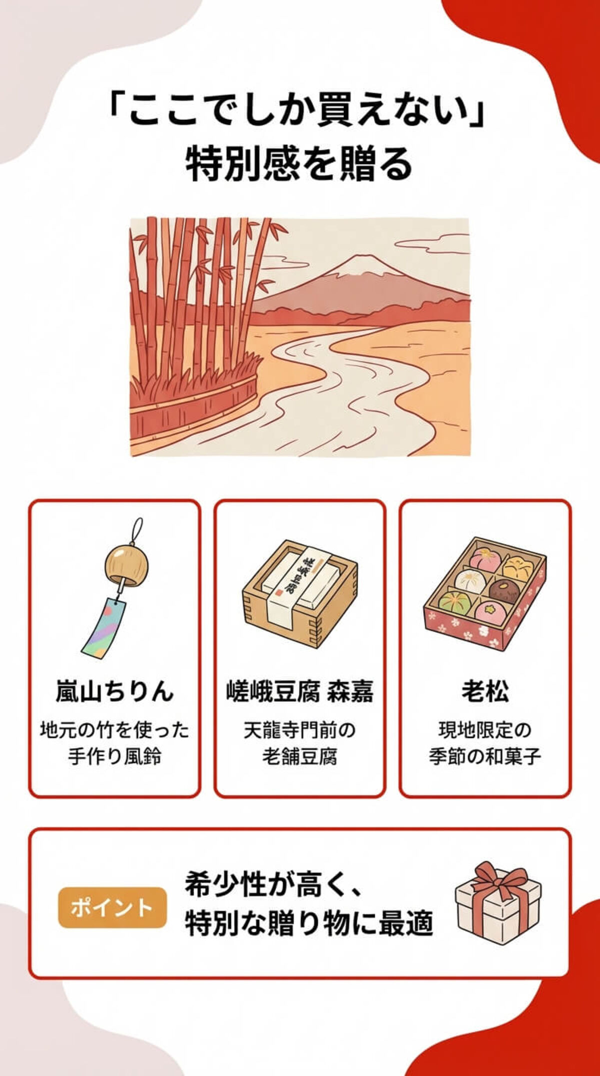 ここでしか買えない特別感を贈る