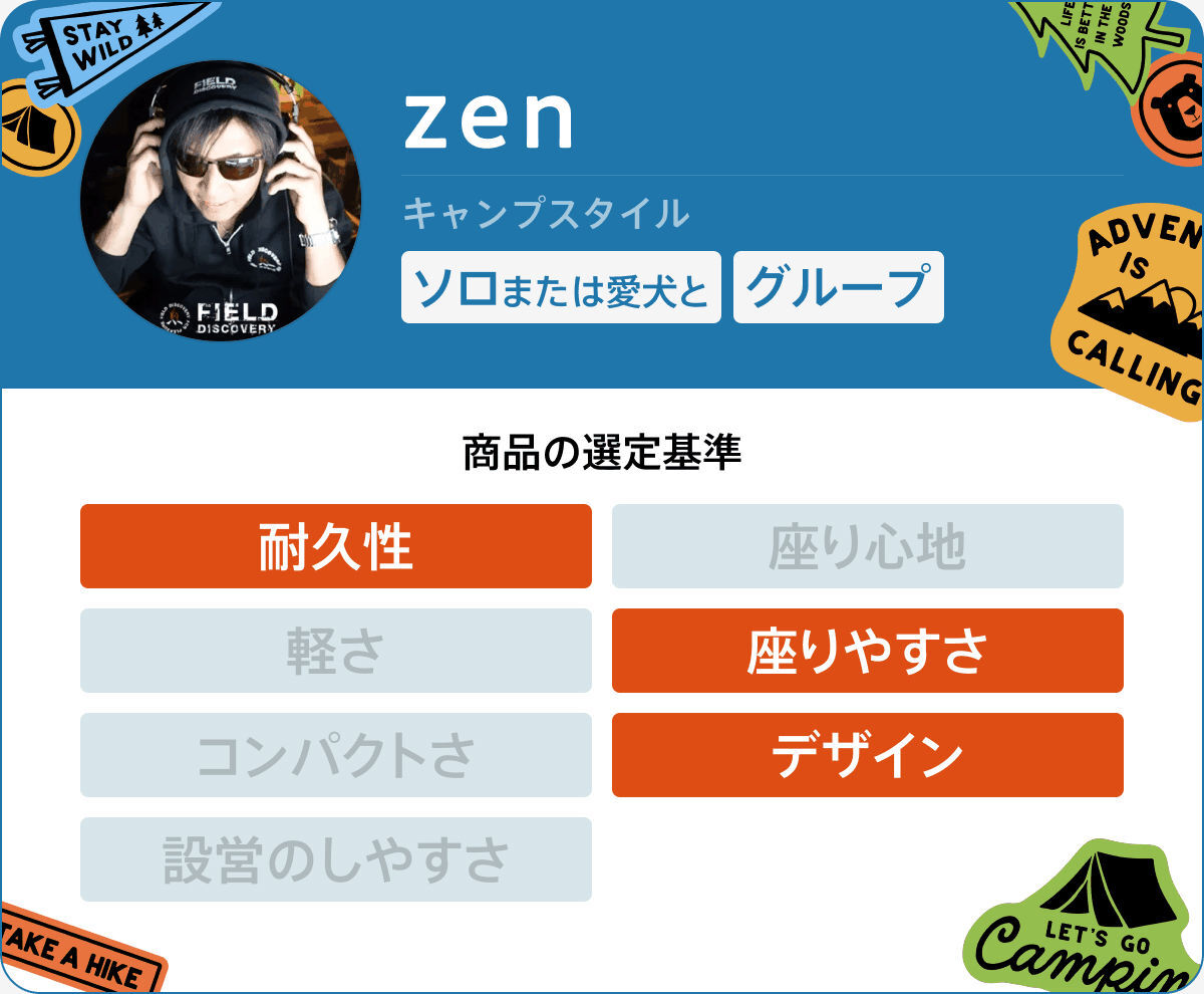 キャンプマニアzenさん