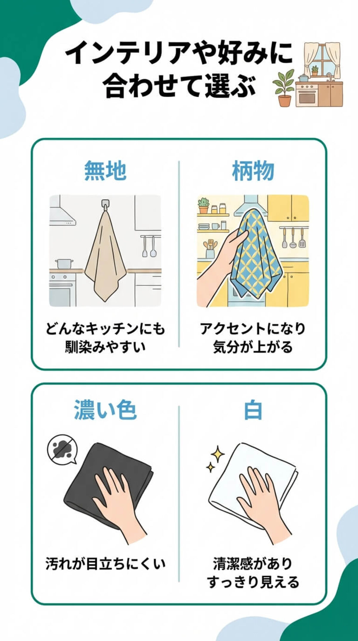 2. 水捌け・速乾性で選ぶ