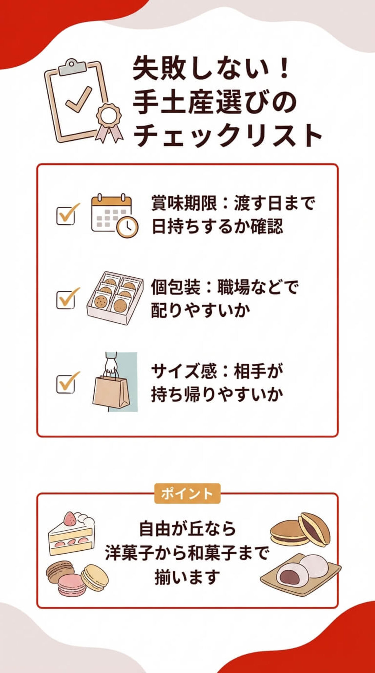 失敗しない！手土産選びのチェックリスト