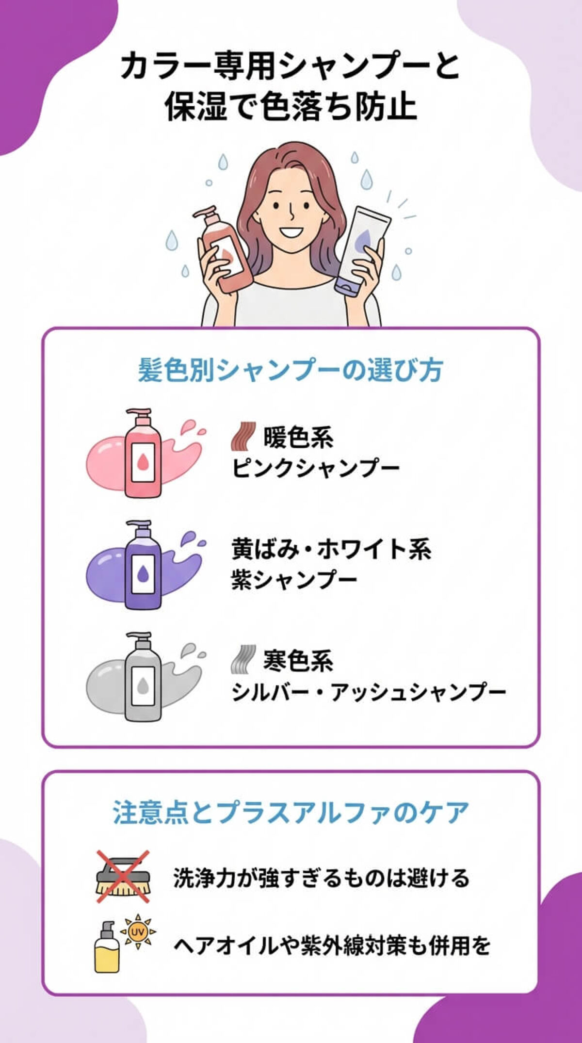 色持ちを左右するアフターケア