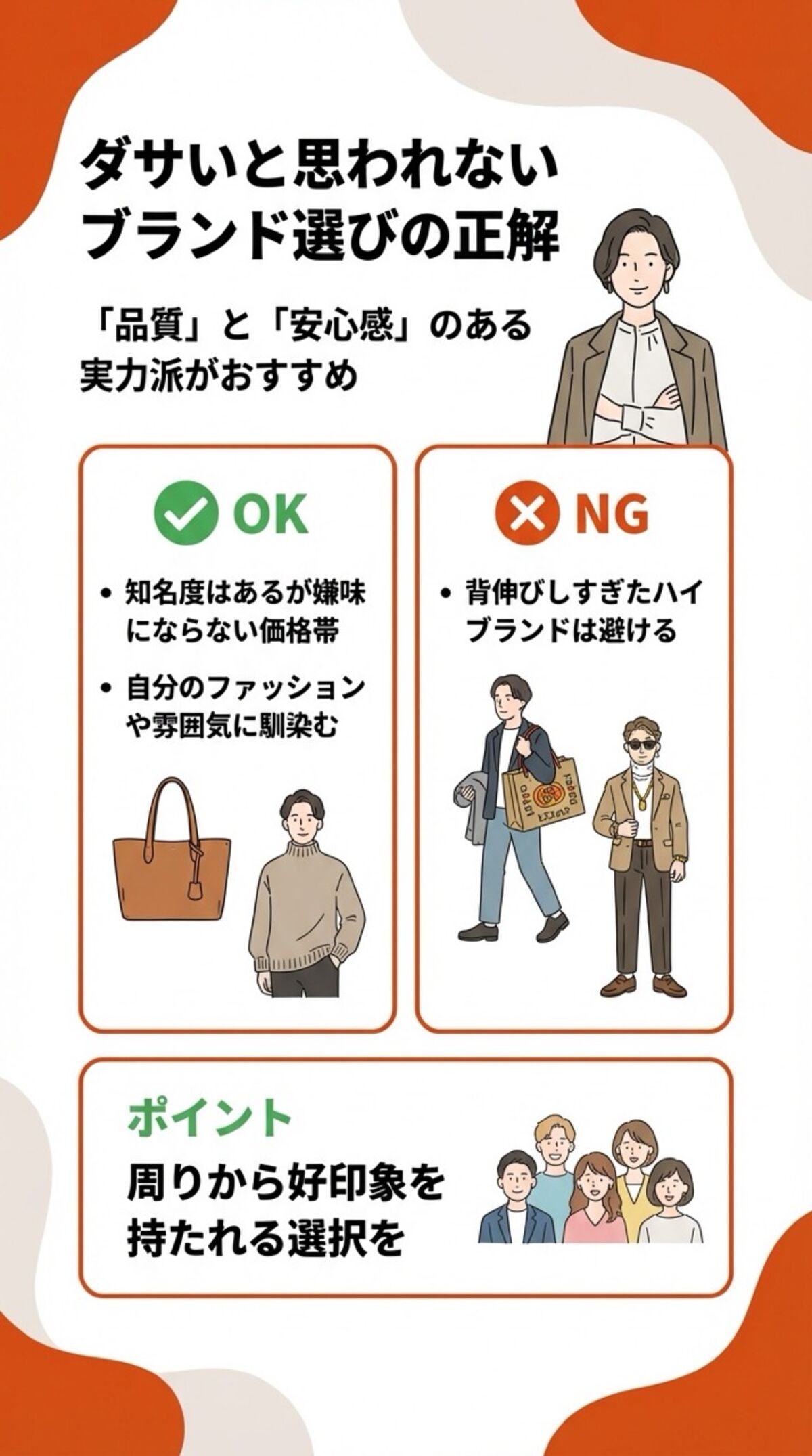ダサいと思われないブランド選びの正解