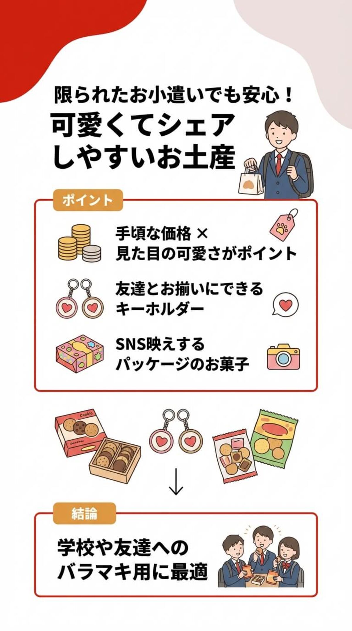 可愛くてシェアしやすいお土産