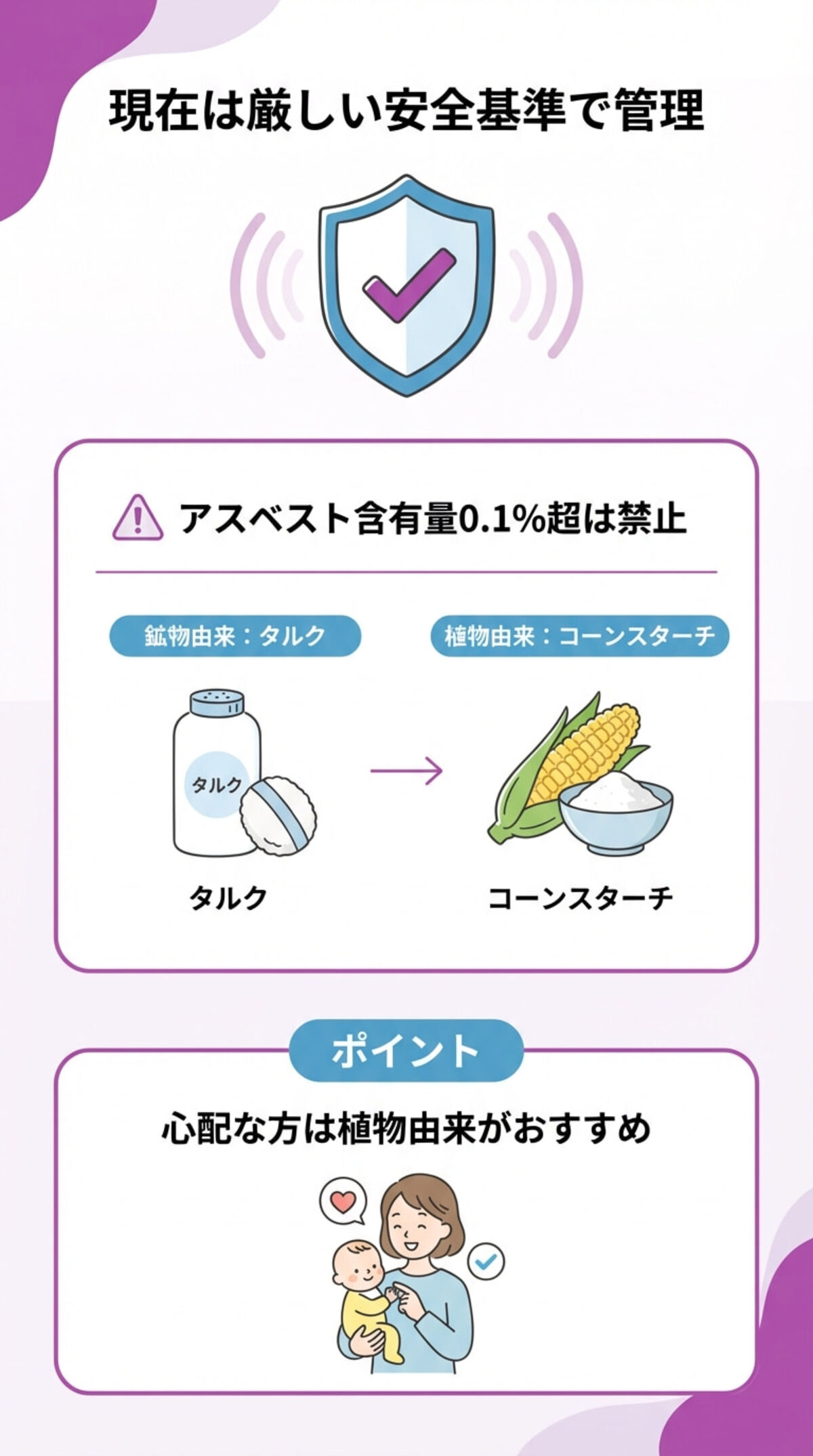 気になる「タルク」の安全性は？