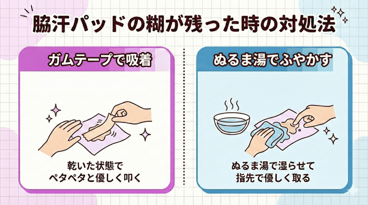 糊が残った場合の対処法