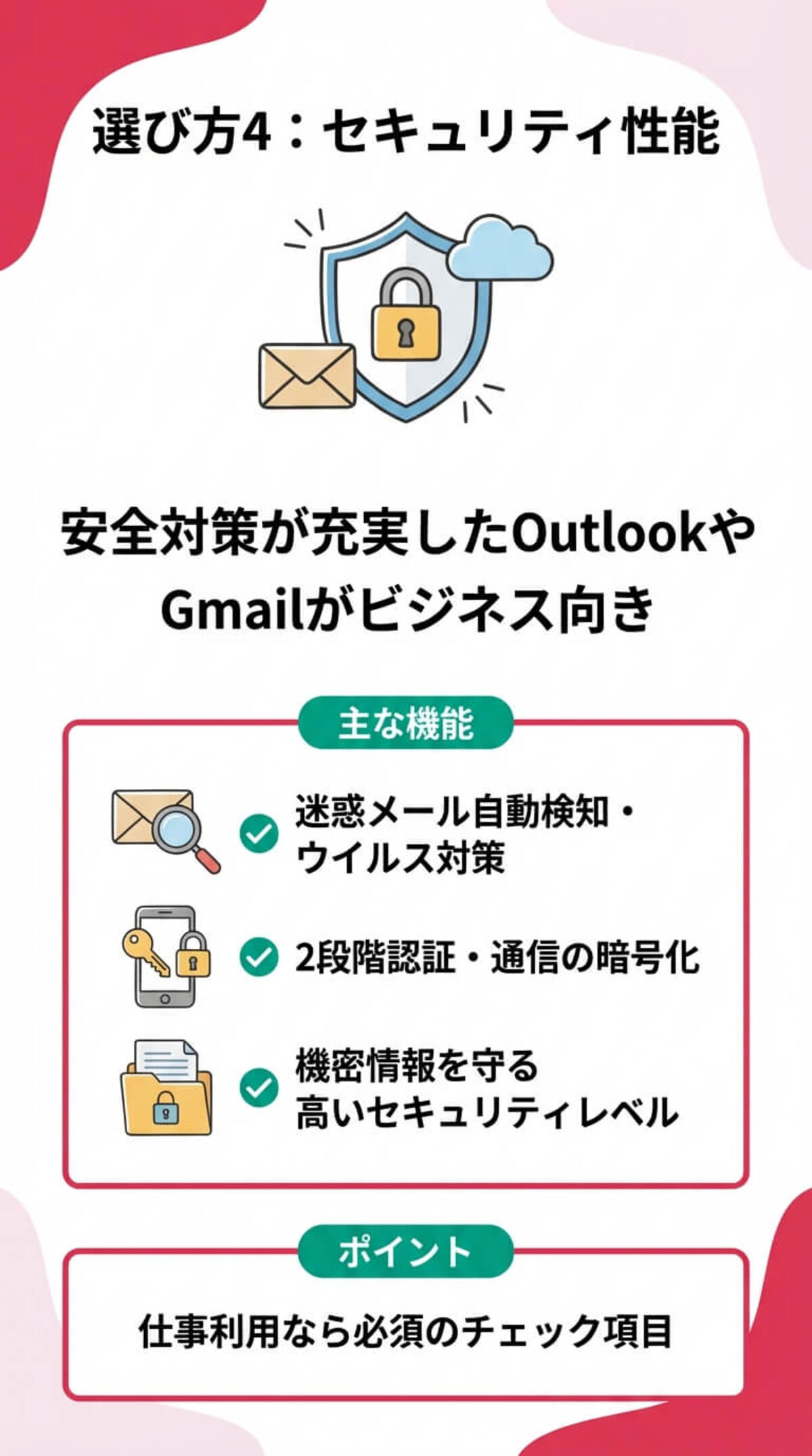 選び方4：セキュリティ性能