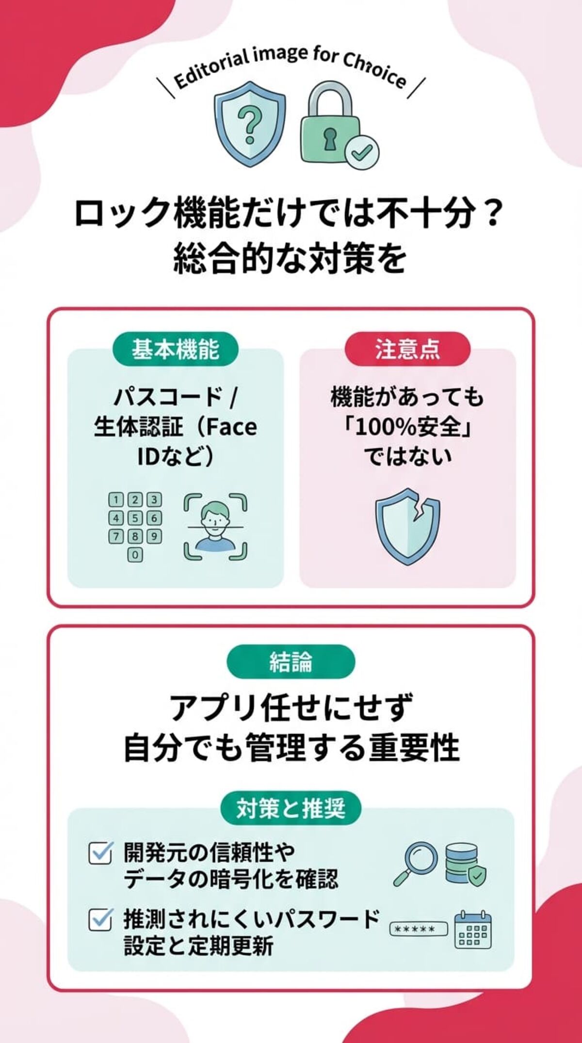 セキュリティの注意点