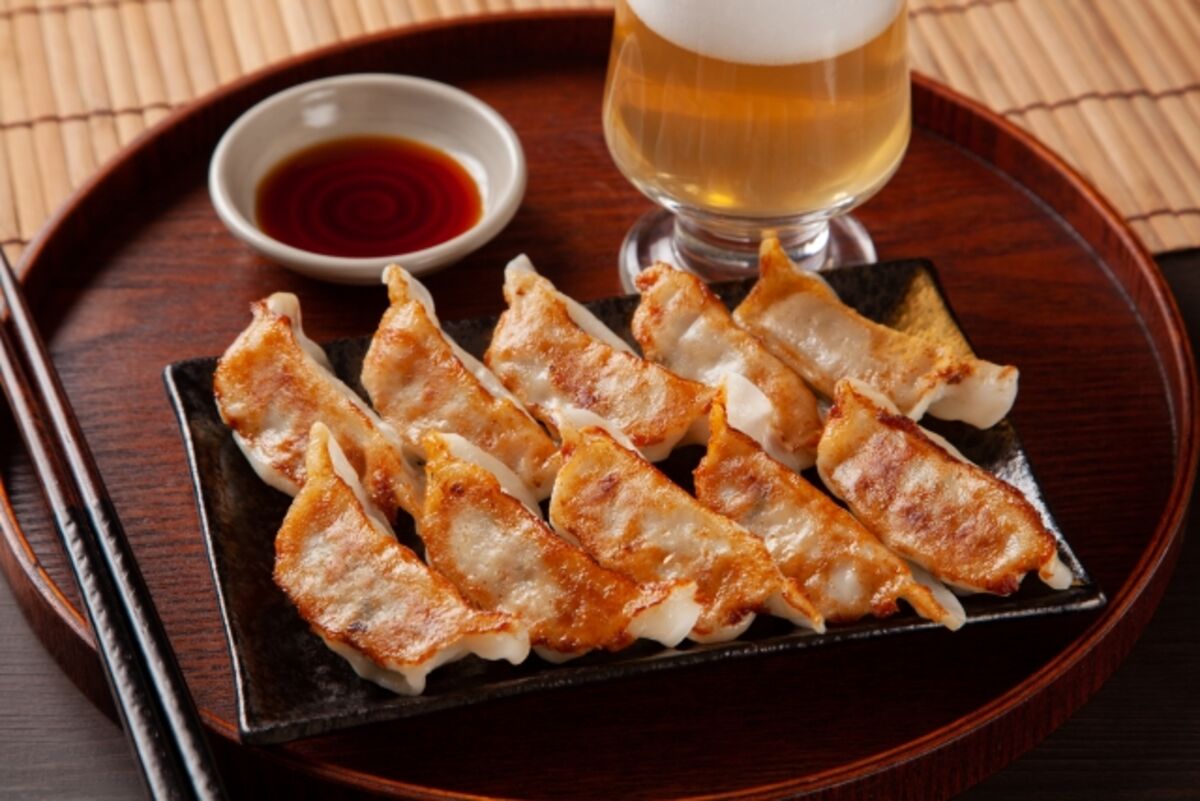 餃子とビール