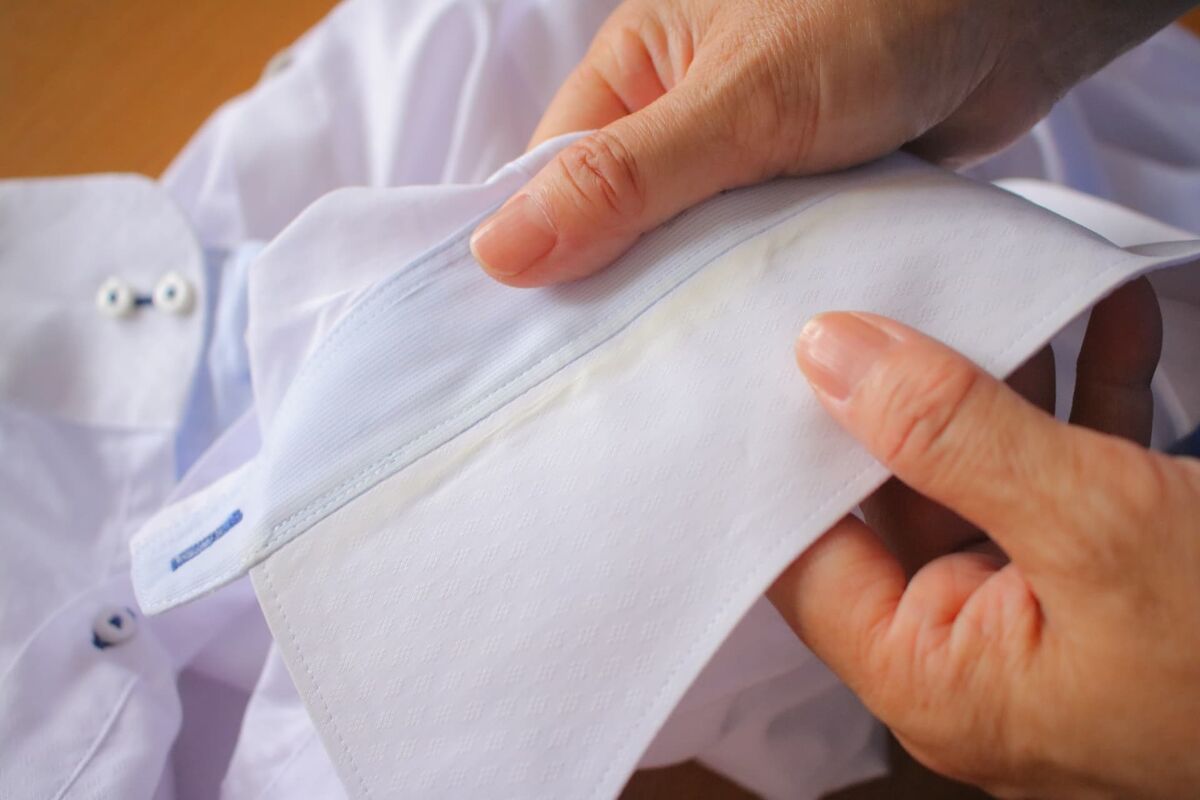 ワイシャツの黄ばみ