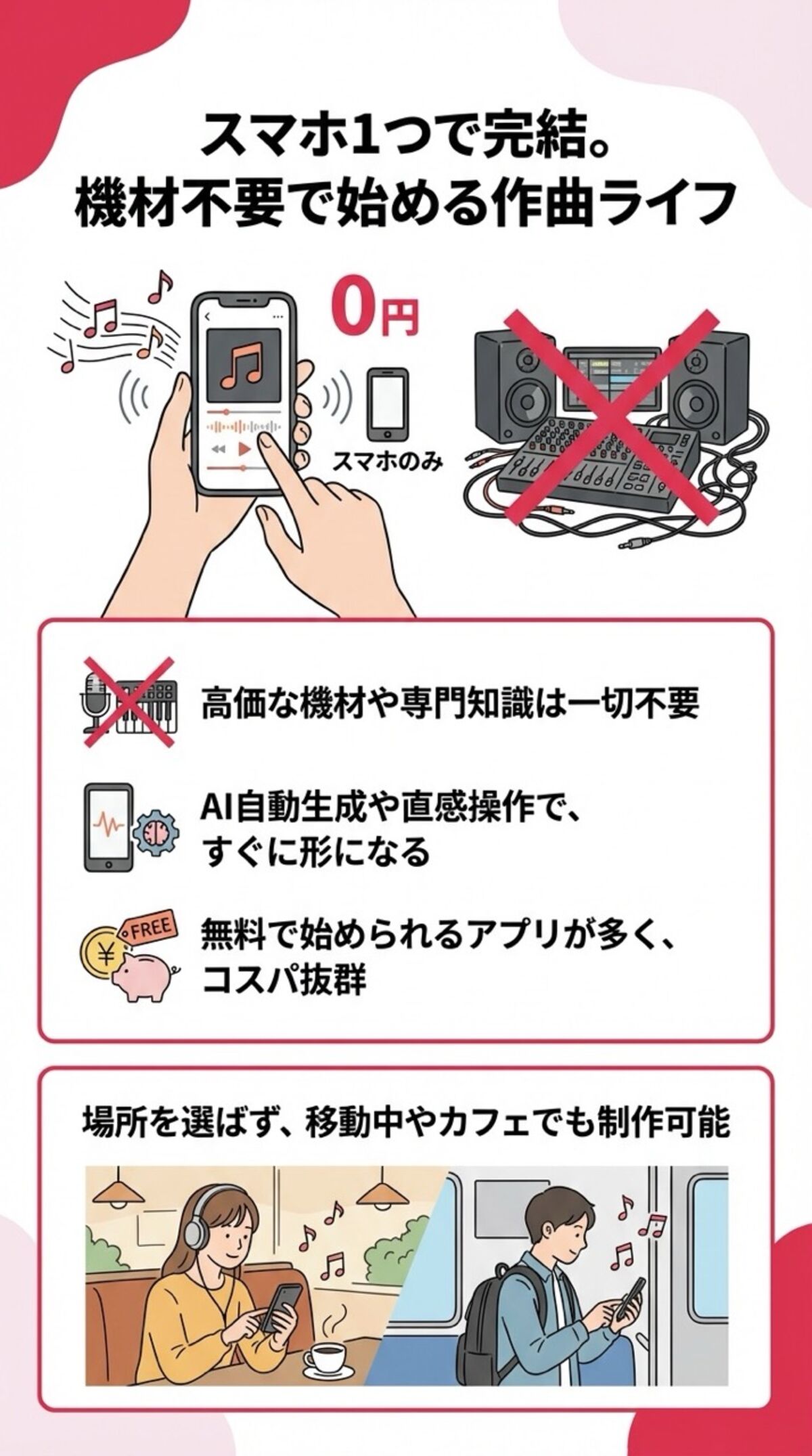 機材不要で始める作曲ライフ