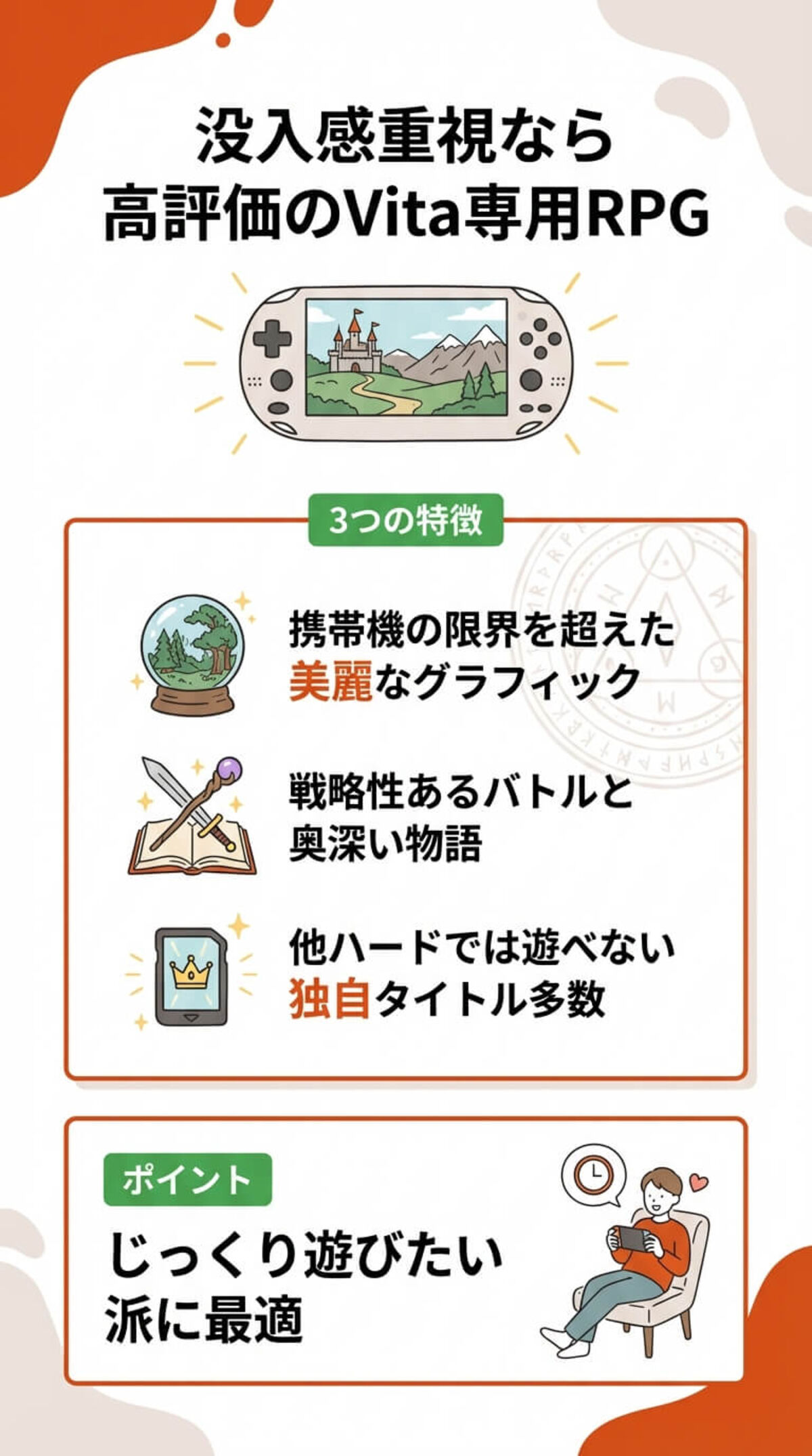 ジャンル別魅力② アクション