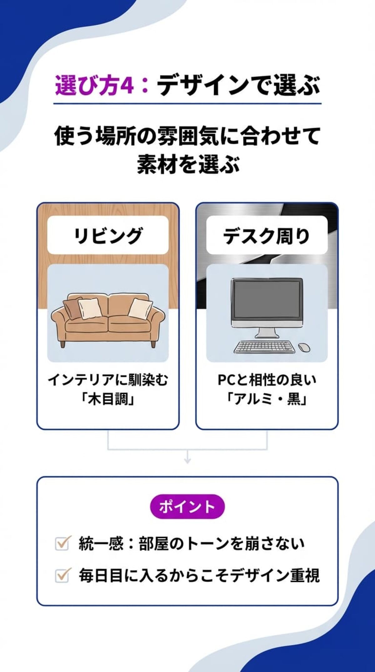 選び方4：デザインで選ぶ