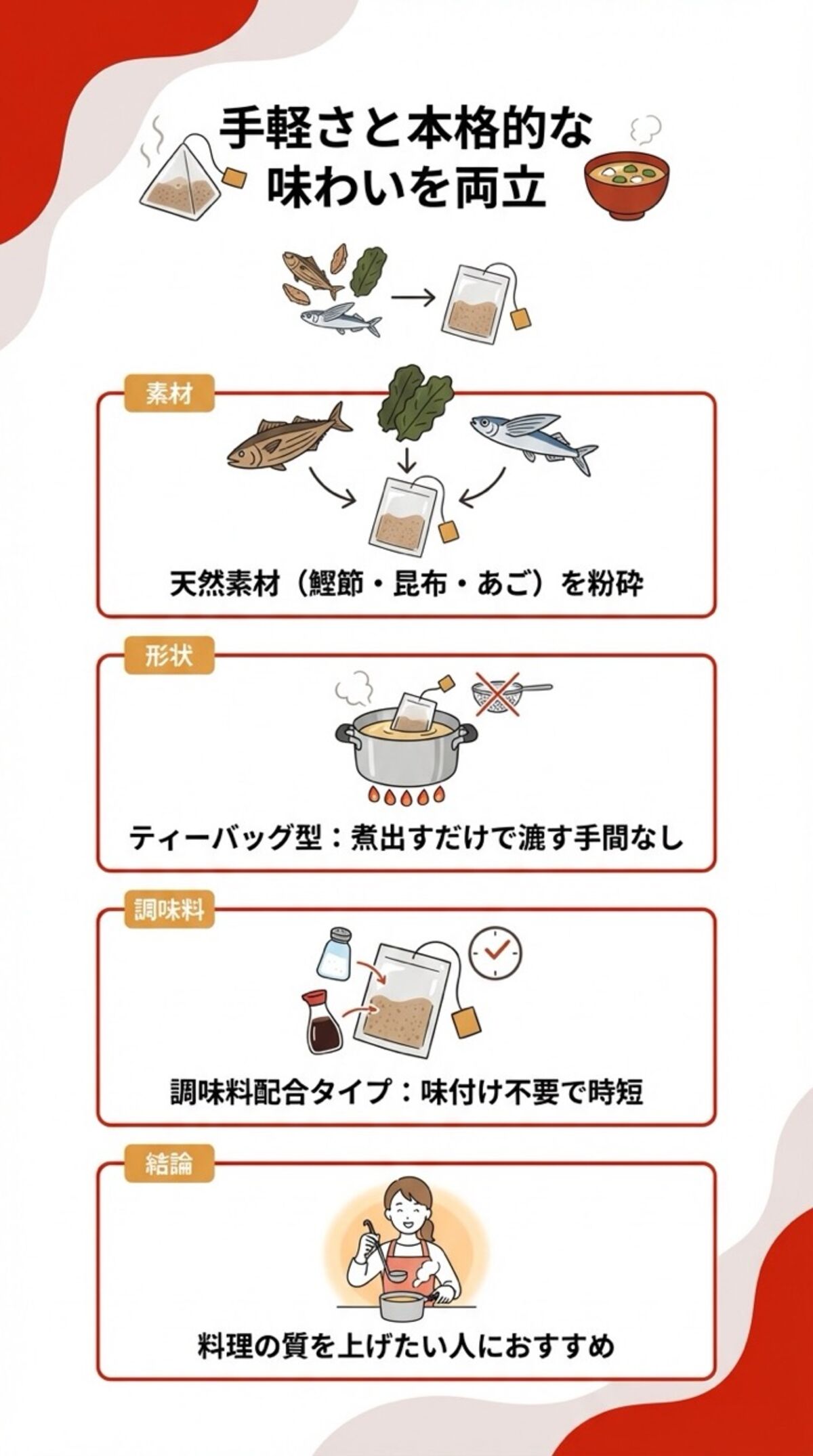 手軽さと本格的な味わいを両立