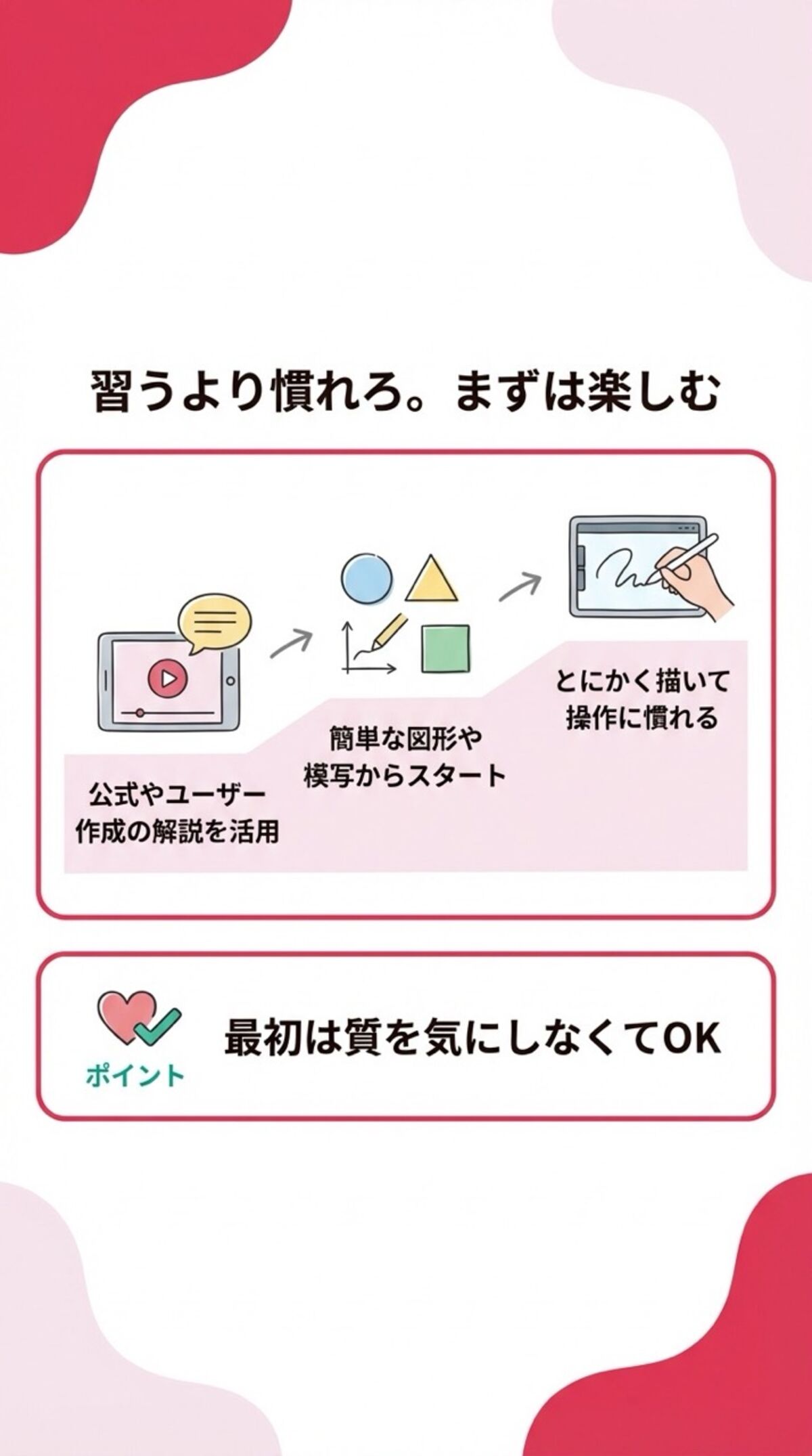 習うより慣れろ。まずは楽しむ