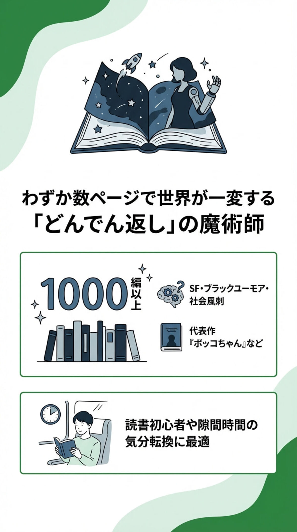 わずか数ページで世界が一変するどんでん返しの魔術師