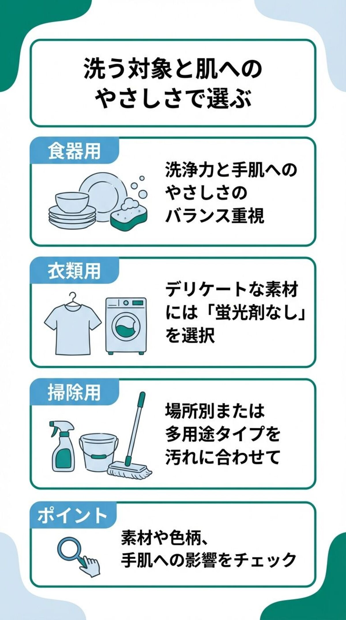 中性洗剤の選び方
