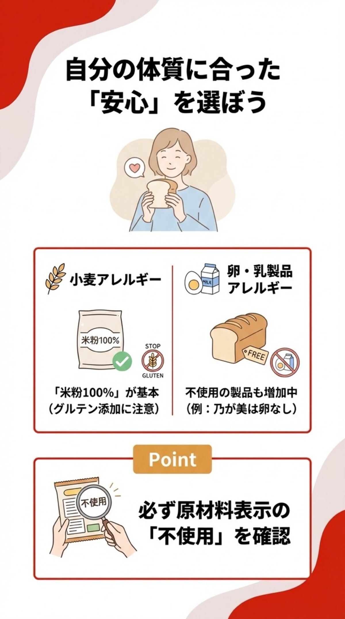 自分の体質に合った安心を選ぼう