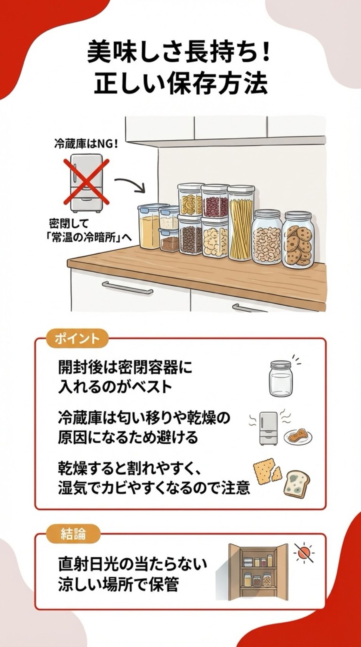 美味しさ長持ち！正しい保存方法