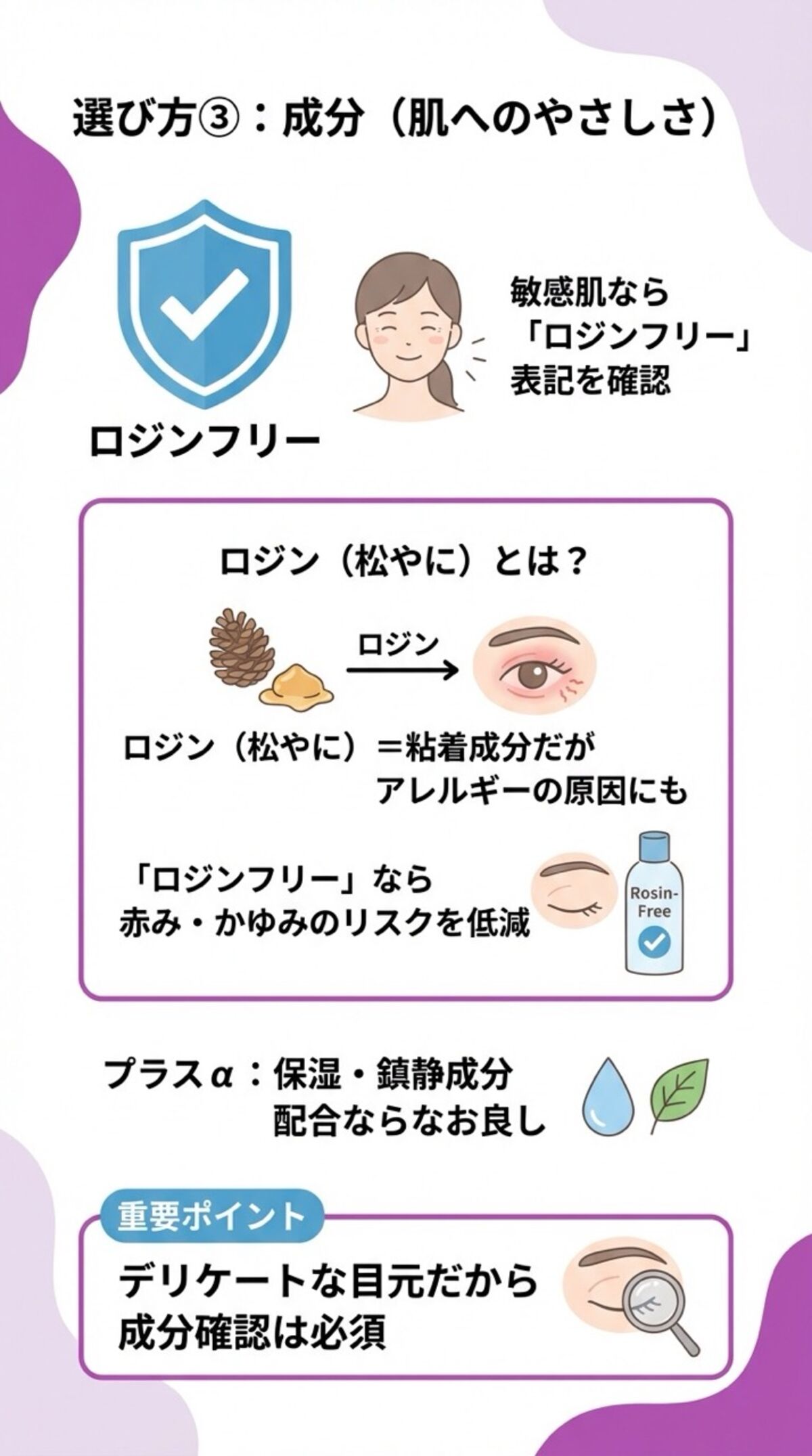 成分（肌へのやさしさ）