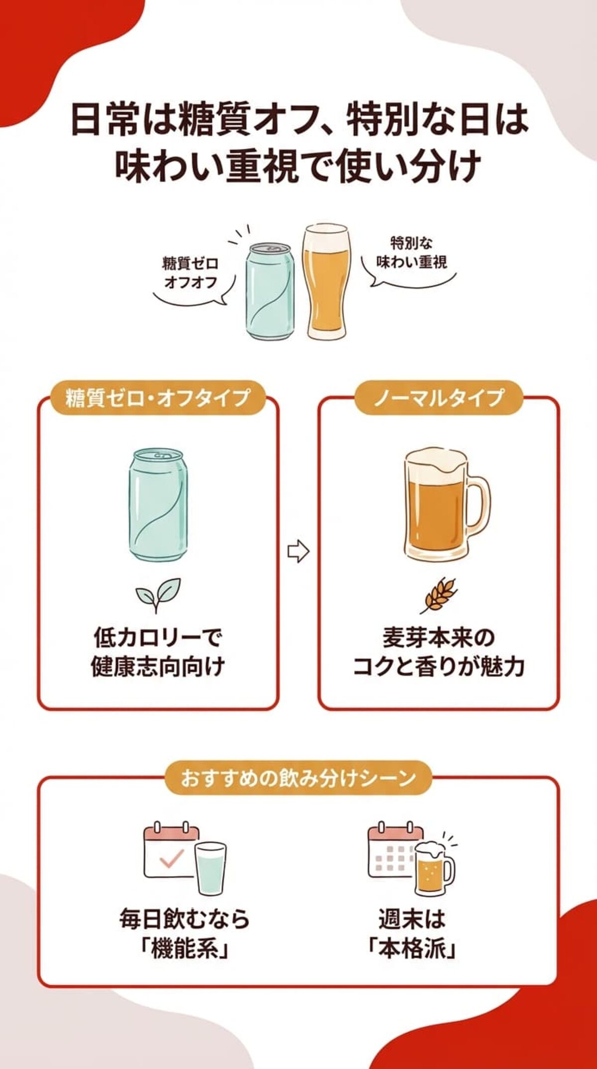 選び方① カロリーや糖質で選ぶ