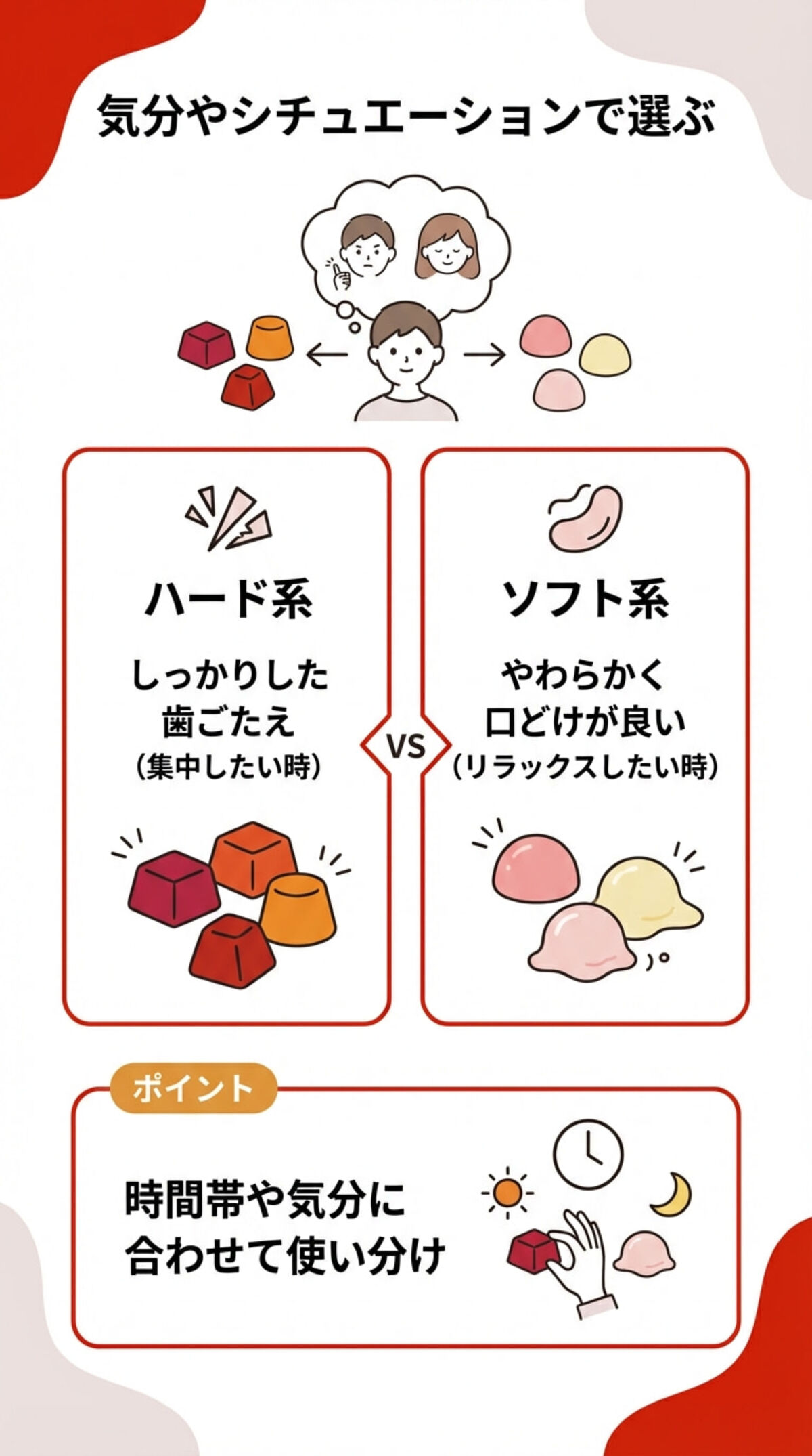 気分やシチュエーションで選ぶ