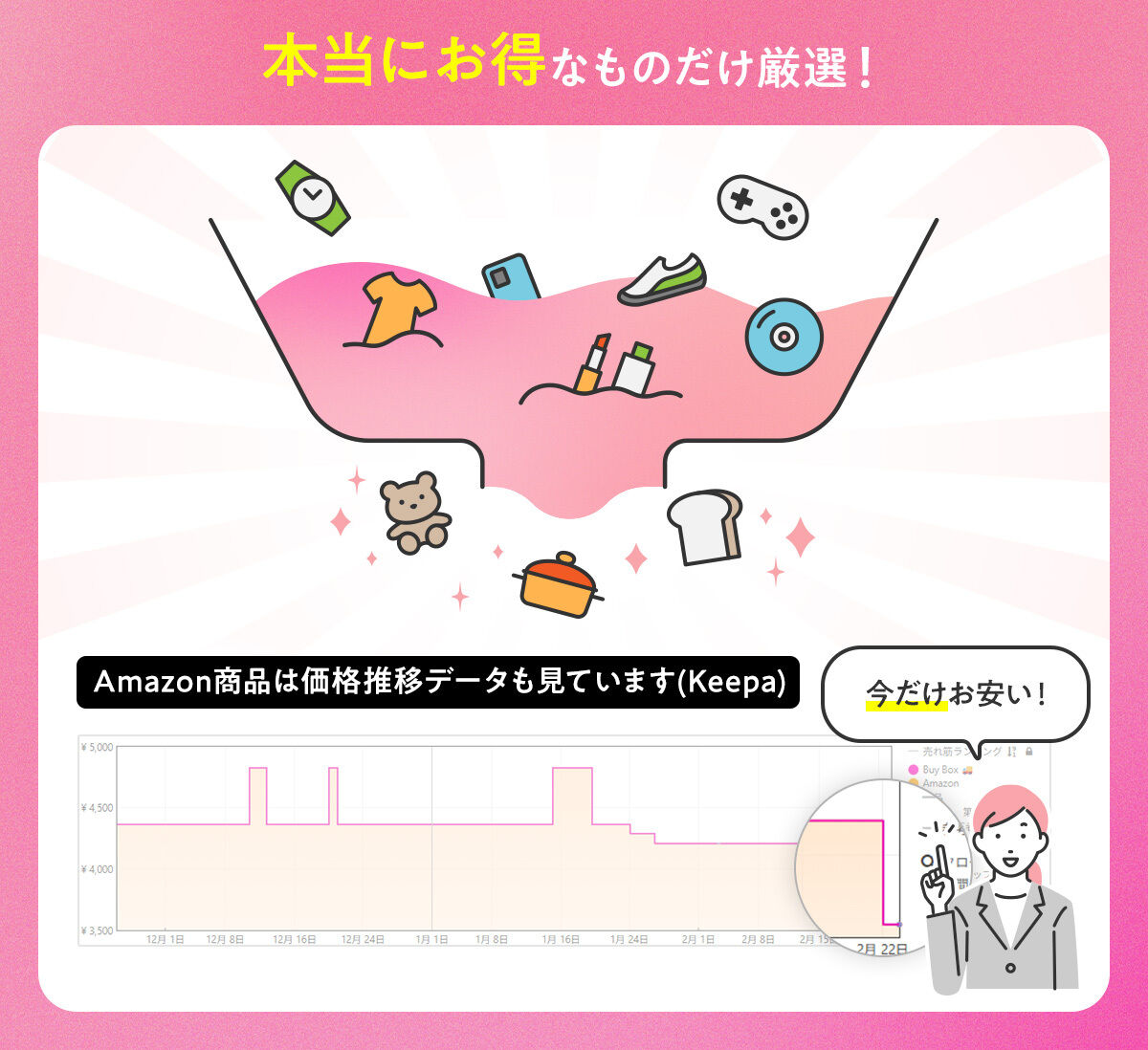 本当にお得なものだけ厳選！