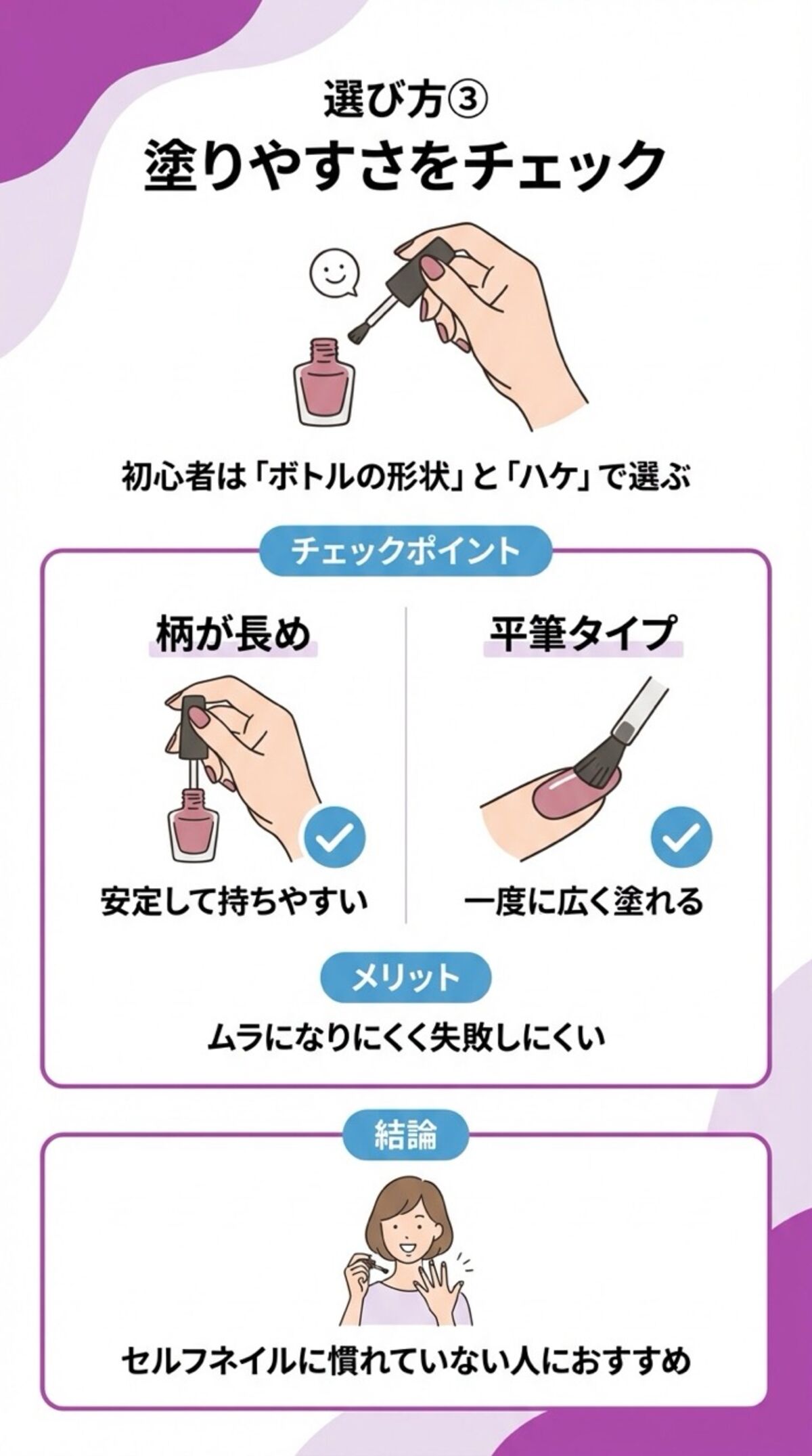 塗りやすさをチェック