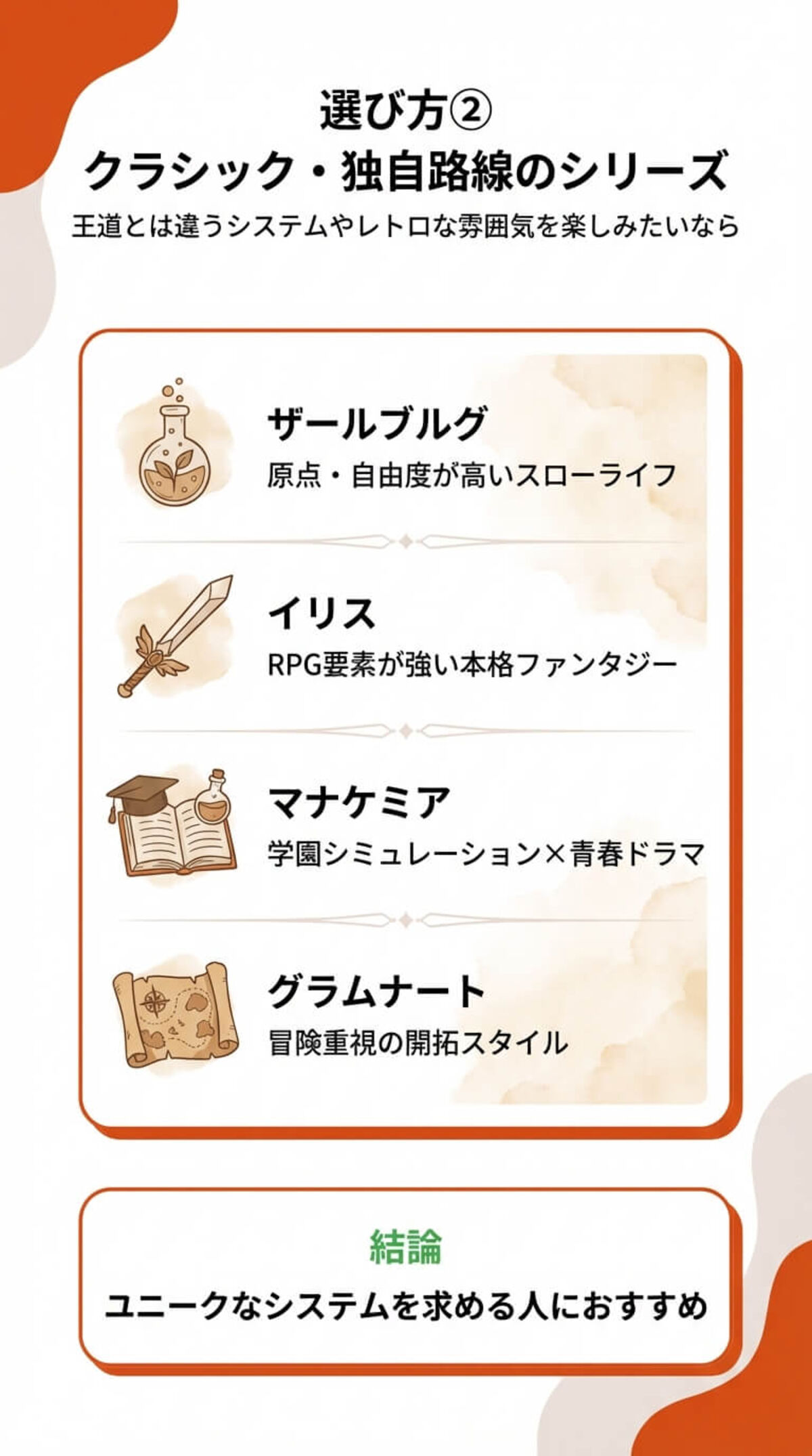 選び方③ プレイする順番