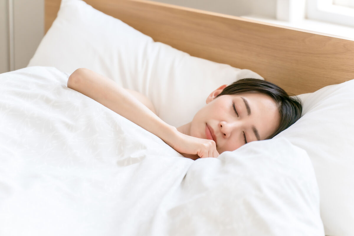 就寝中の人