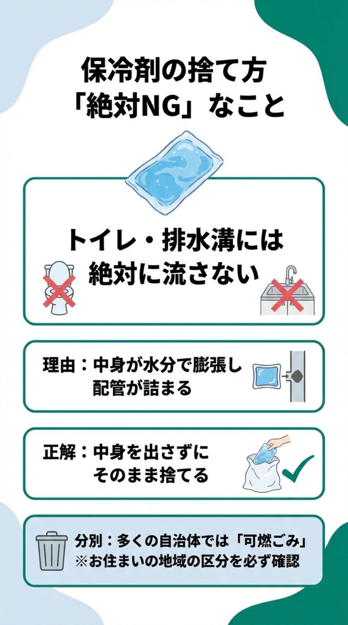 保冷剤の捨て方
