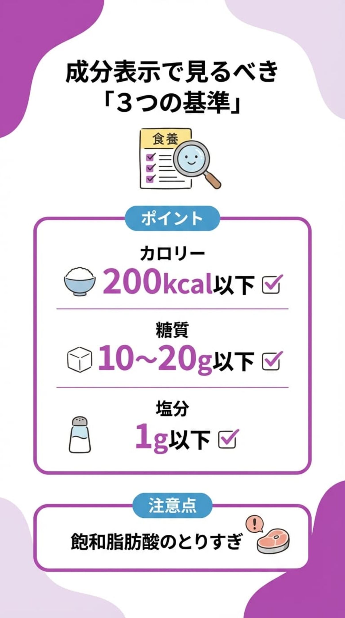 置き換えダイエットの3つの基準