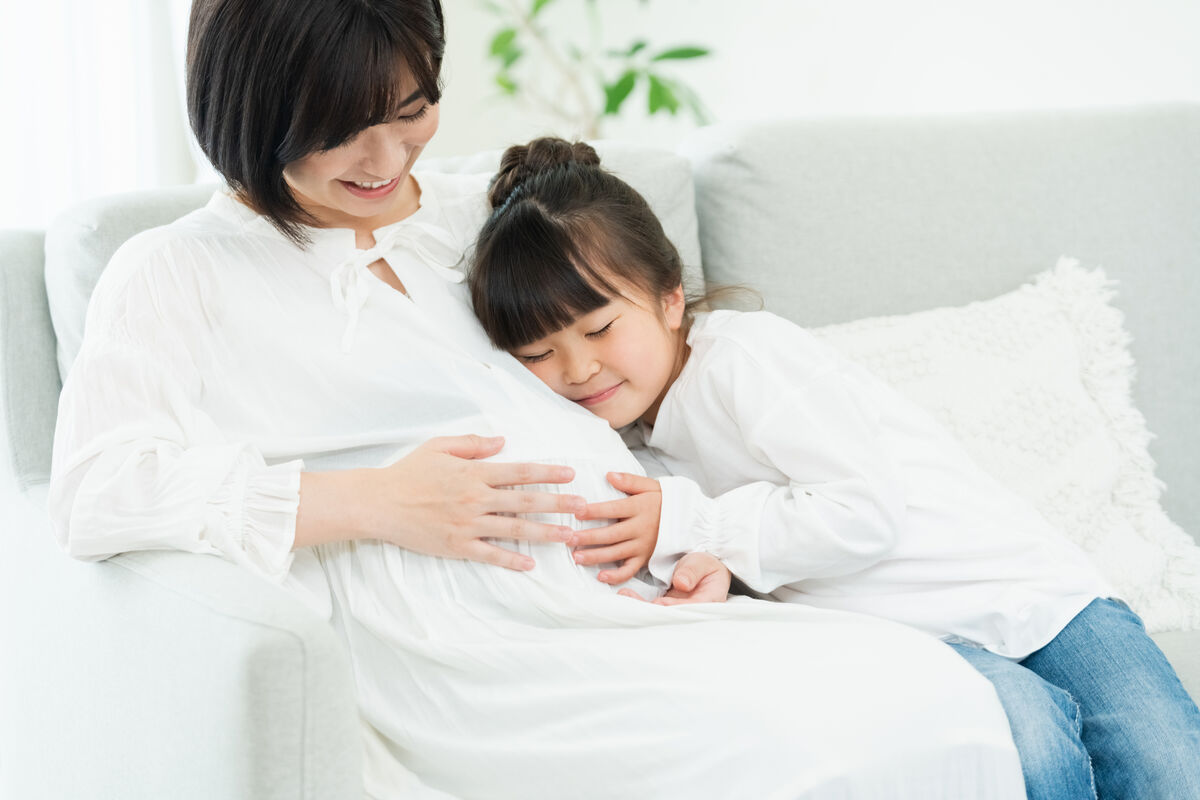 子供と妊婦さん