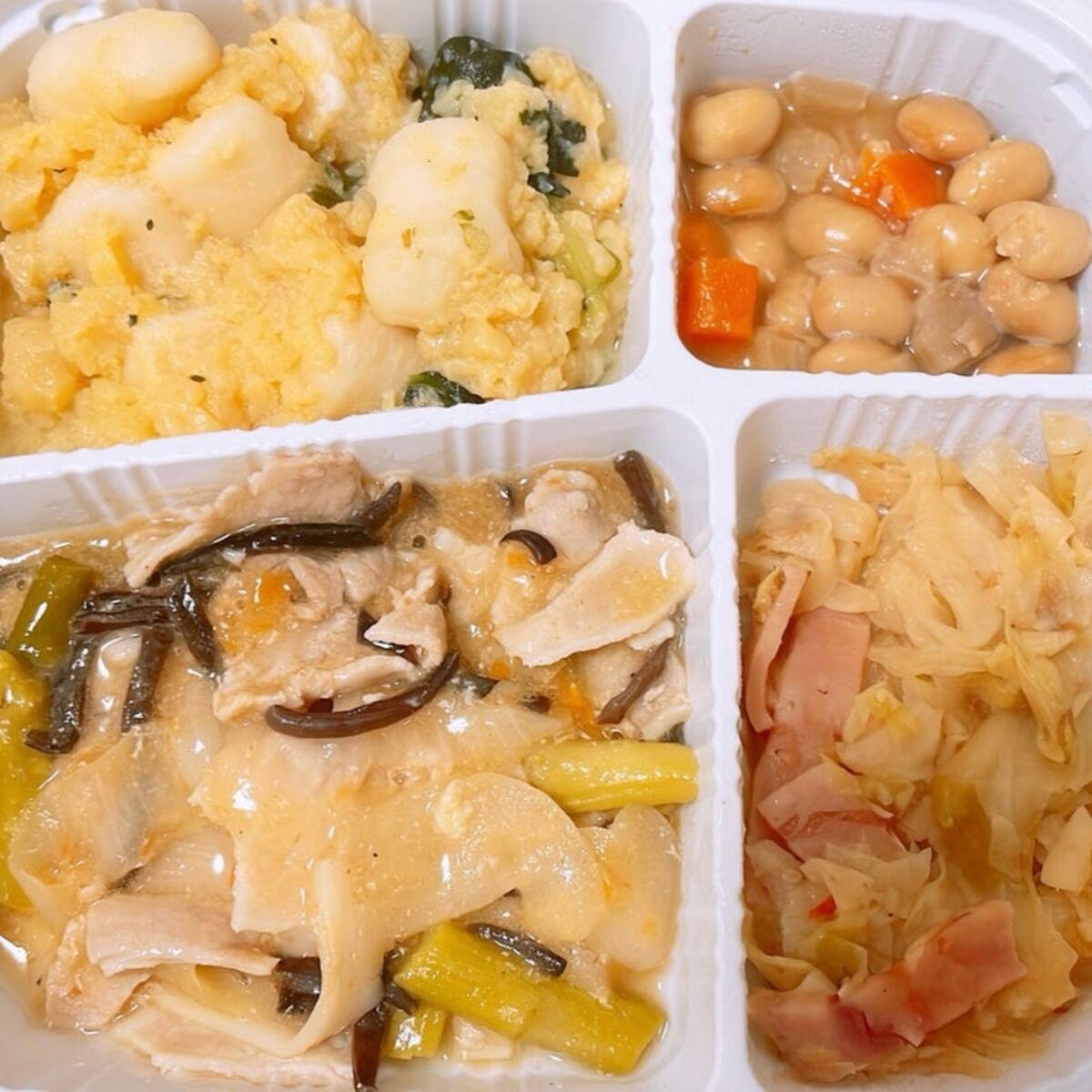 豚肉とアスパラのピリ辛弁当