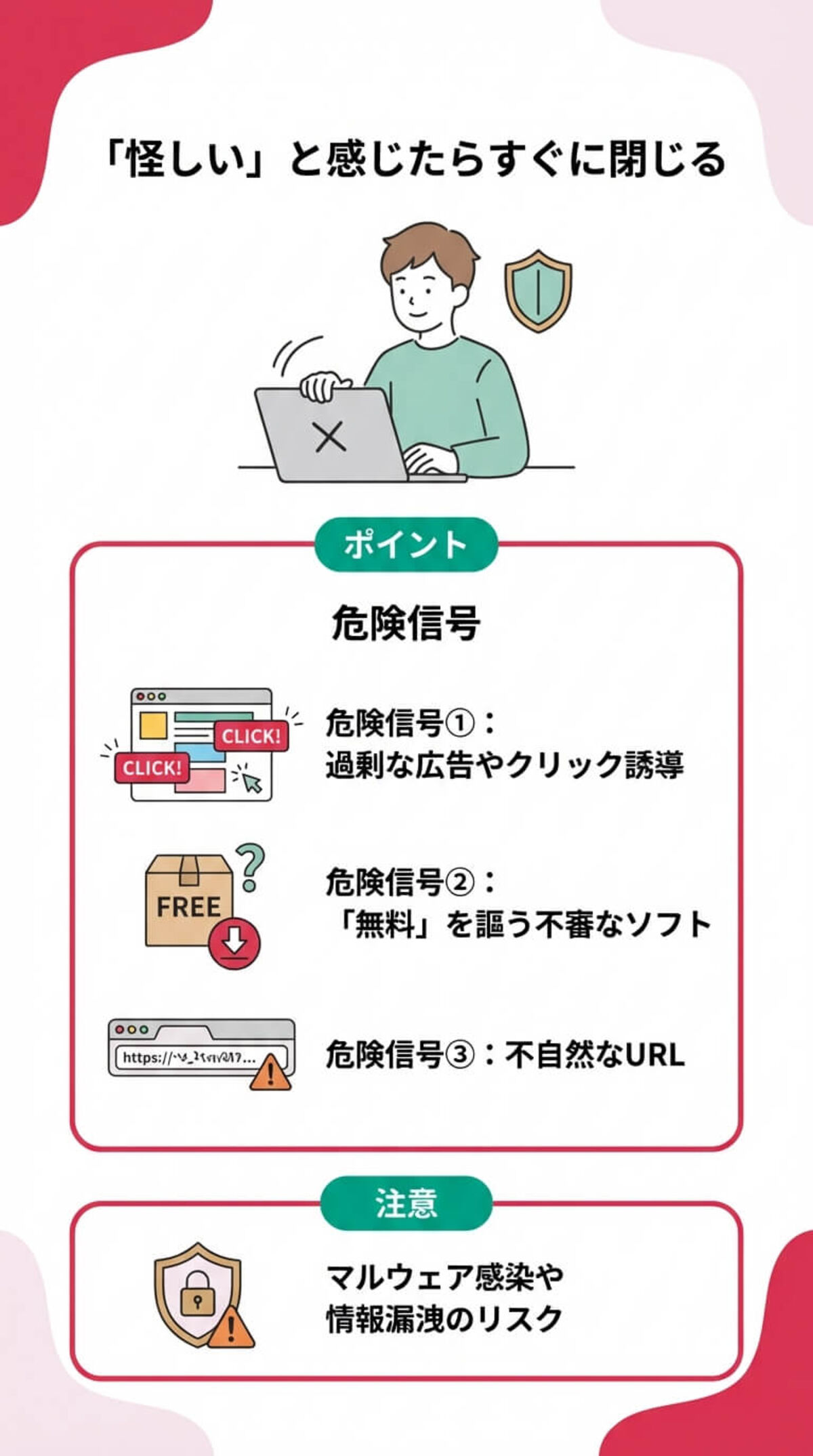 セキュリティリスクの回避