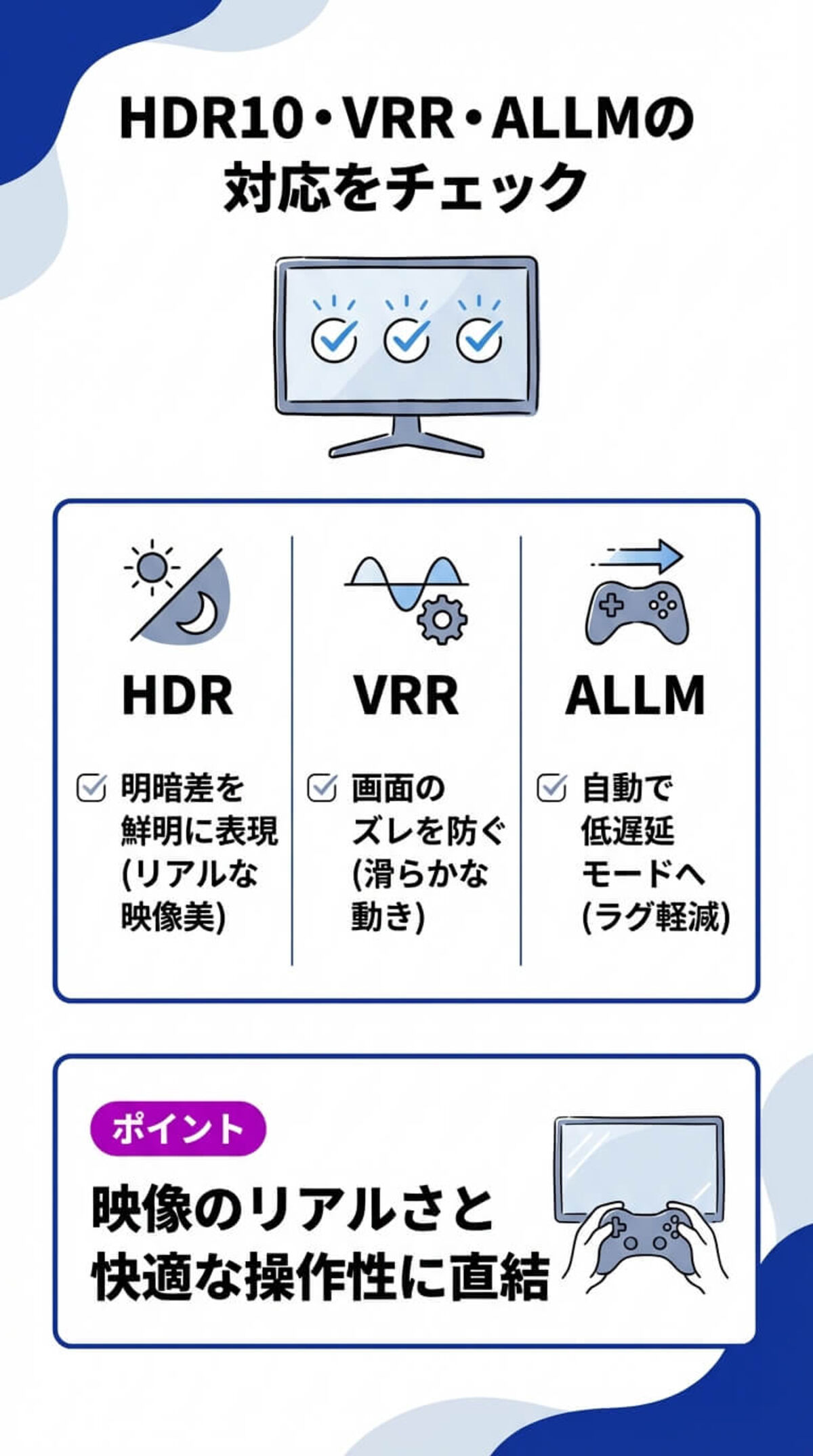 ゲーム体験を高めるその他の機能