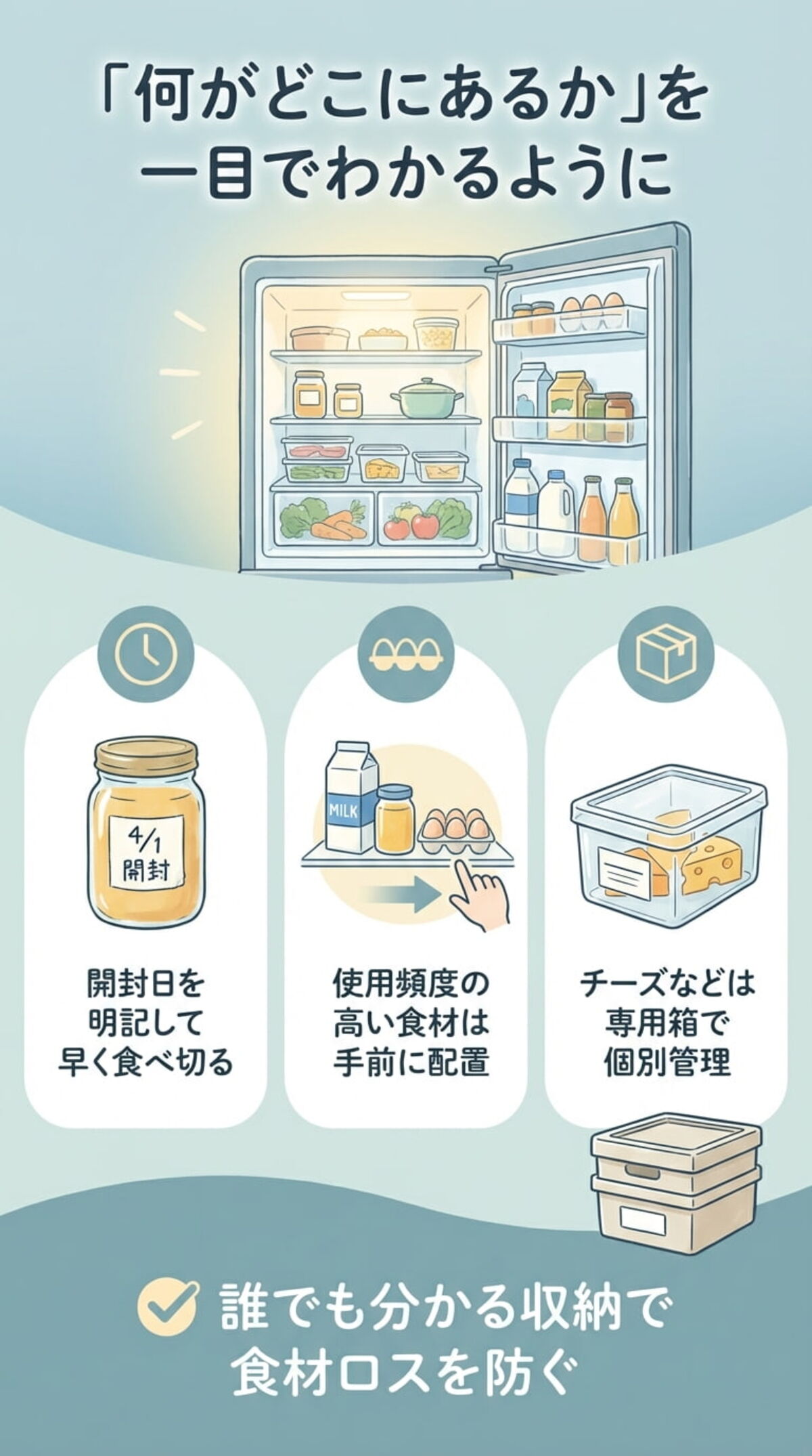 プロ直伝！食材を無駄にしない収納術