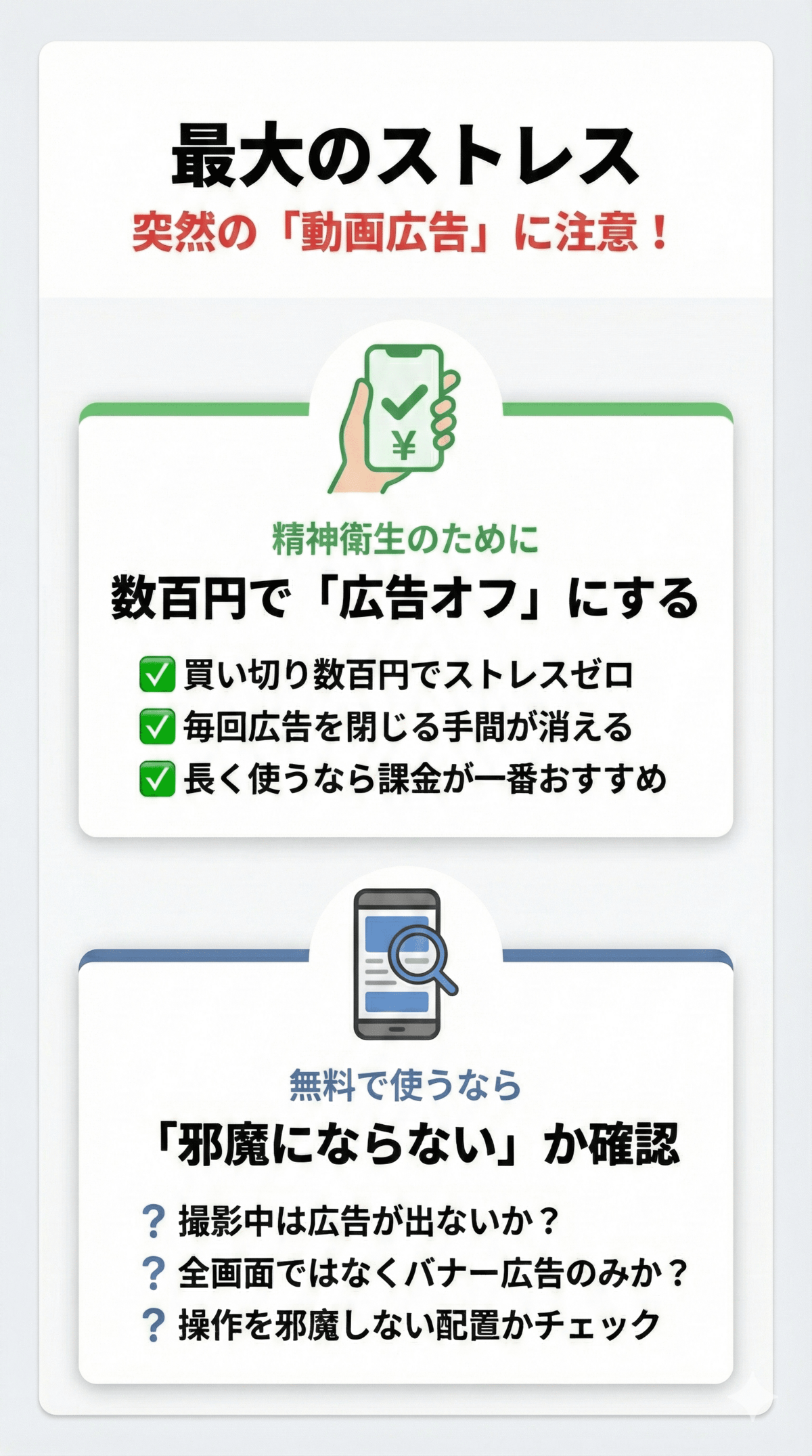 広告のストレス