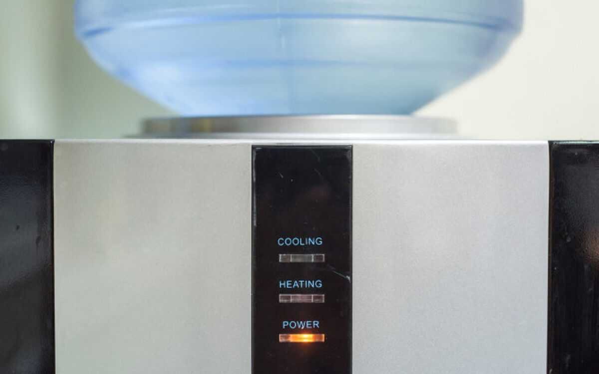 ウォーターサーバーの温度設定のボタンのアップ画像