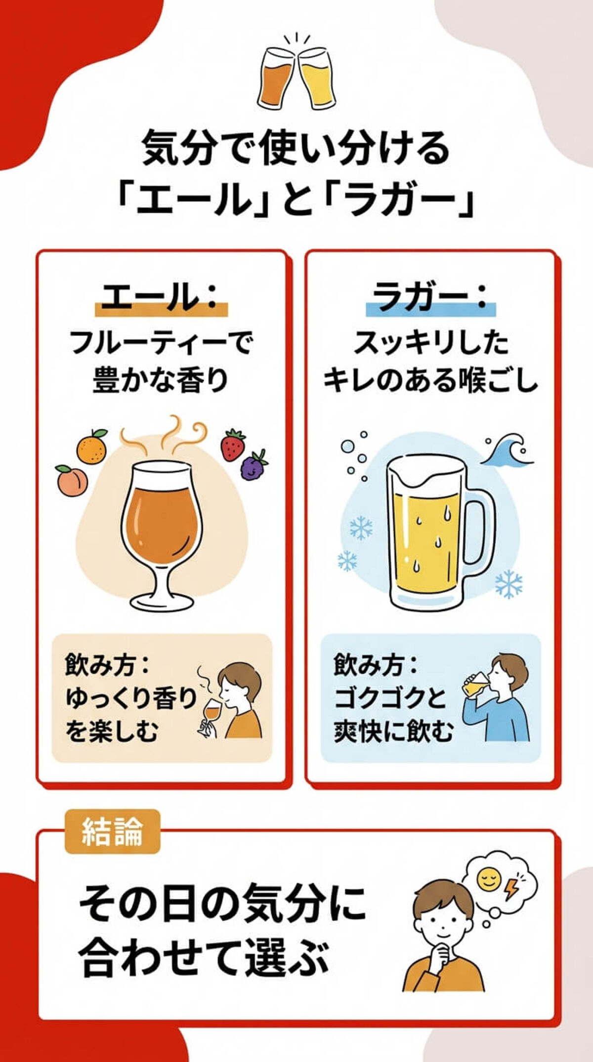 缶ビールの選び方：気分で選ぶエールとラガー