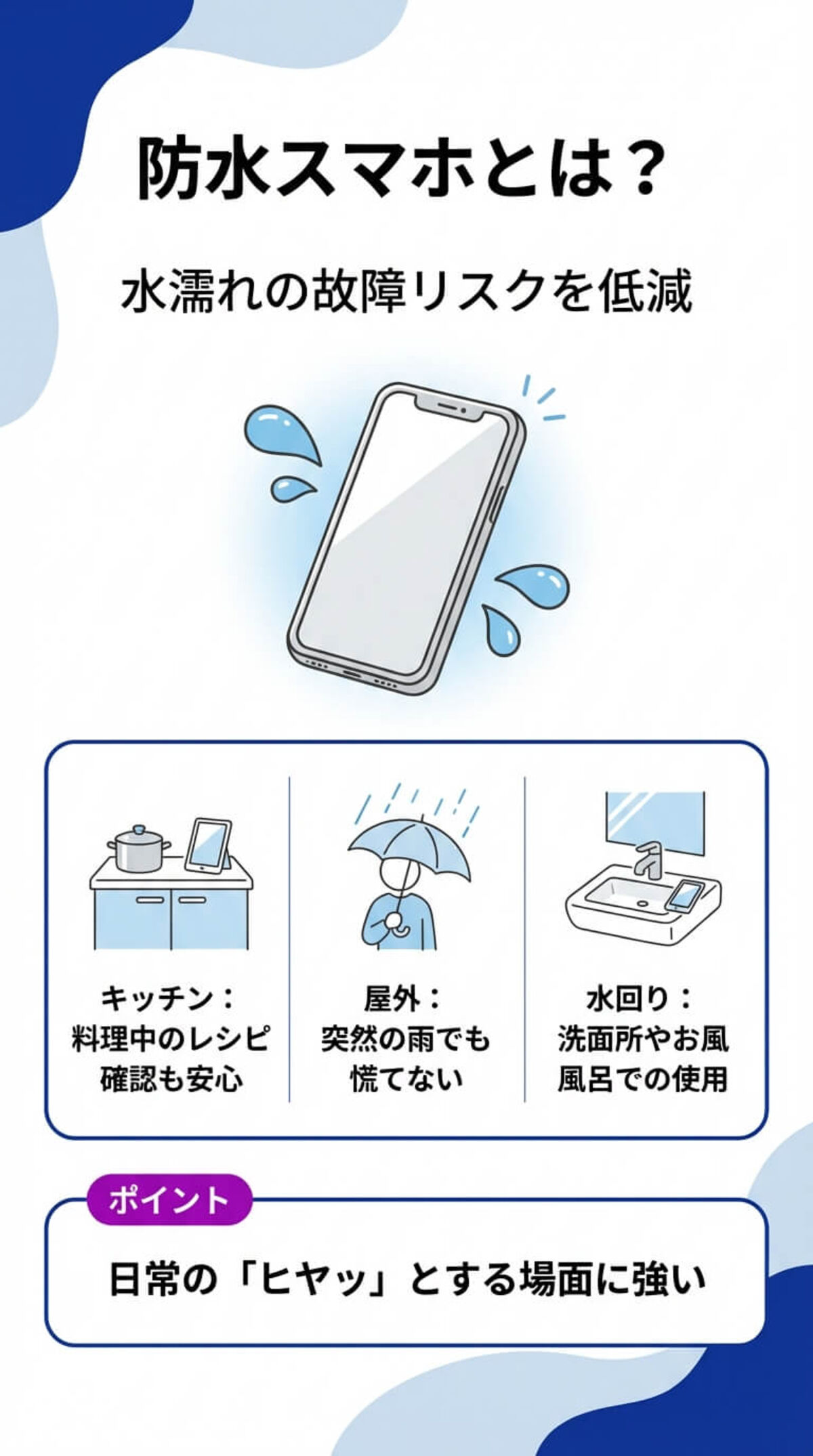 防水スマホとは